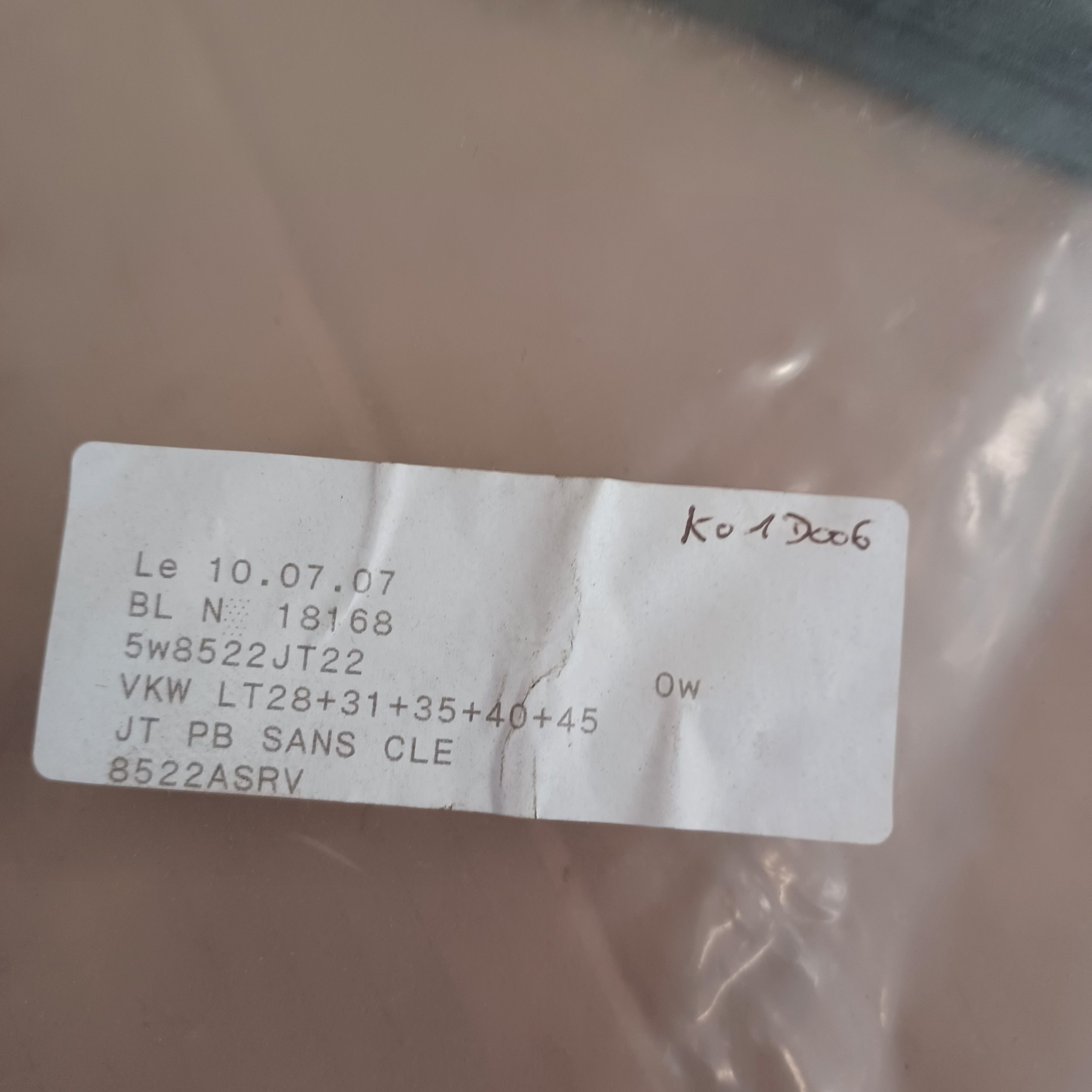 Joint de pare-brise VW LT 75-96 Arrivages Auto Pieces