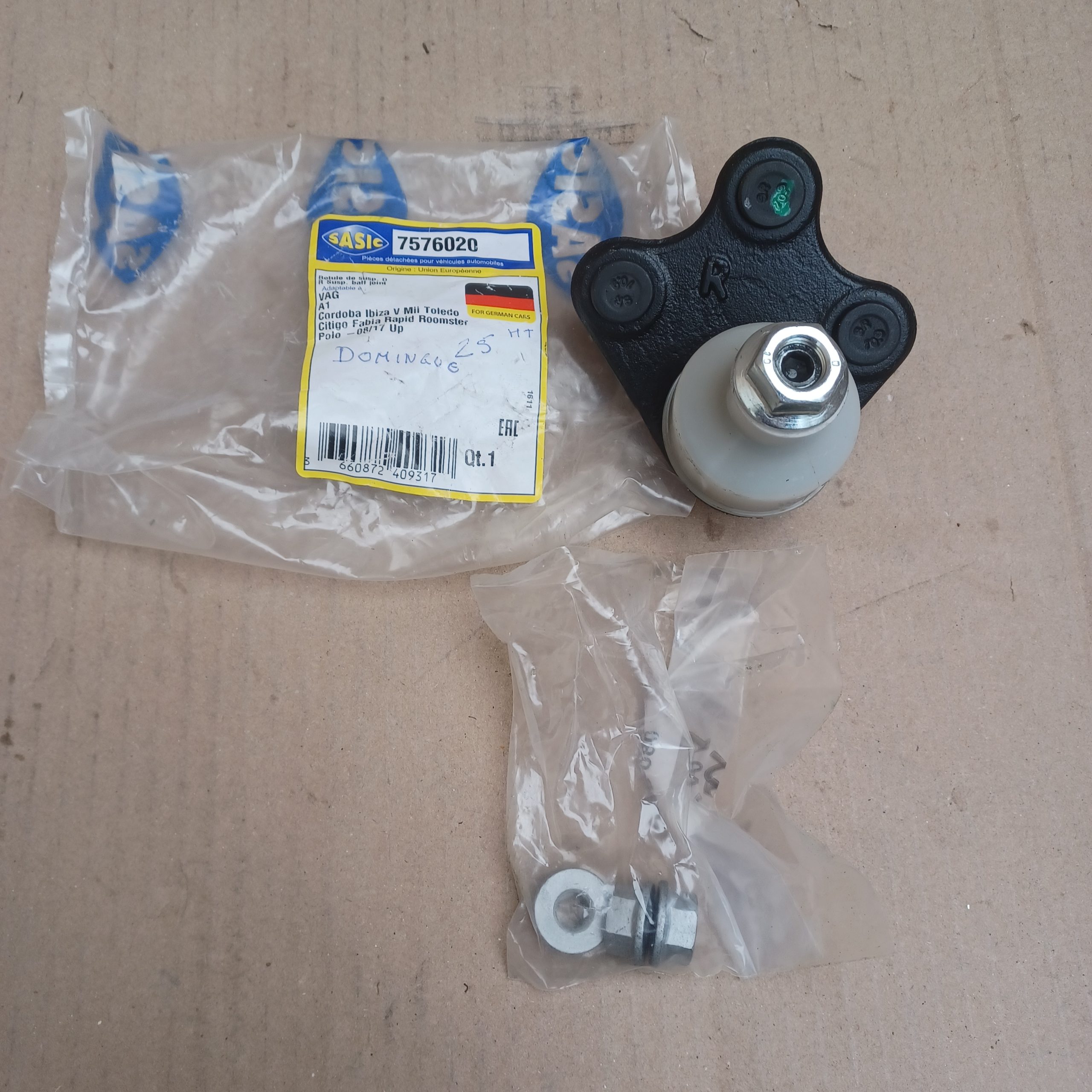 Rotule de suspension inférieur avant droit Audi A1 VW Polo IV V Fox Arrivages Auto Pieces