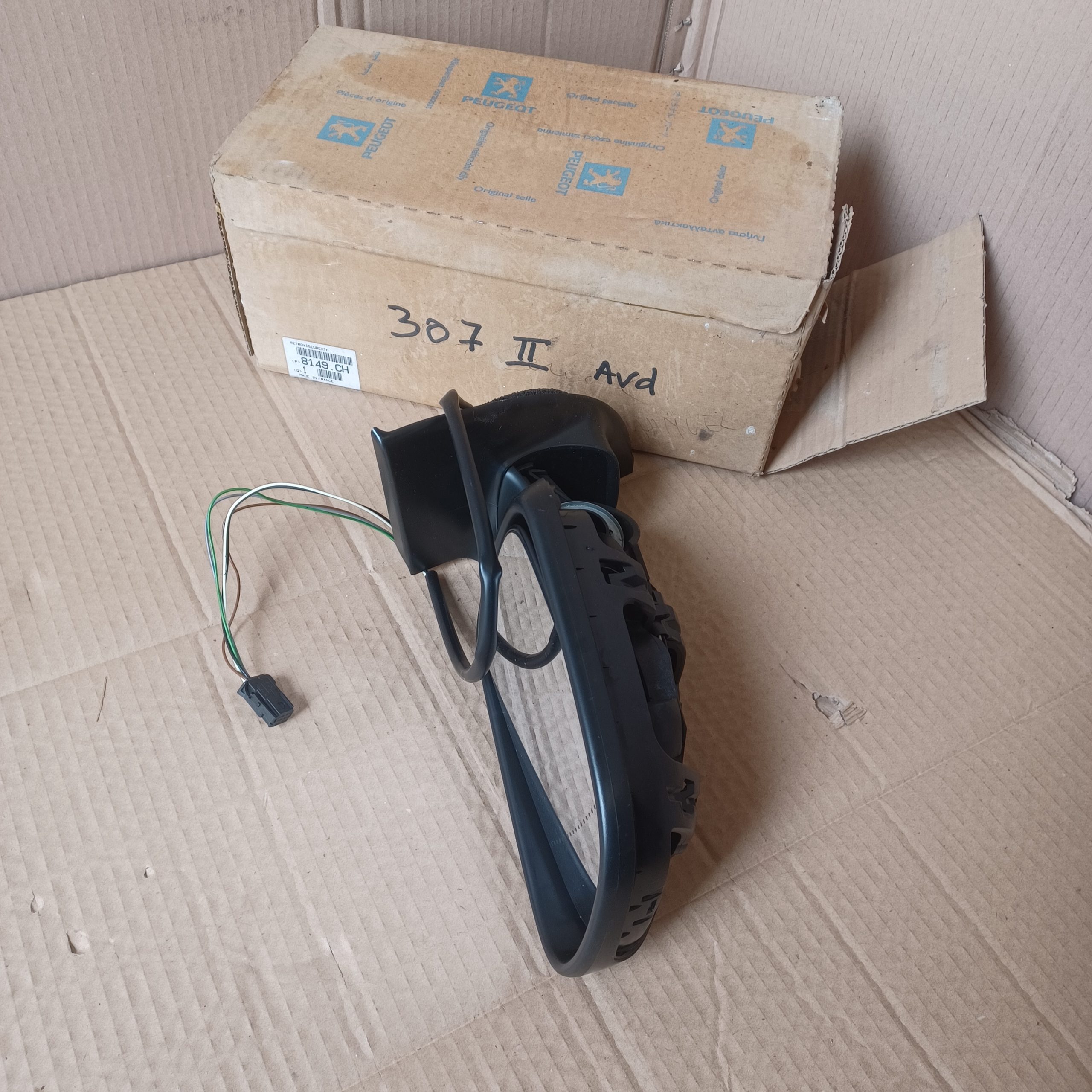 Rétroviseur droit électrique Peugeot 307 Phase II d&rsquo;origine constructeur Arrivages Auto Pieces