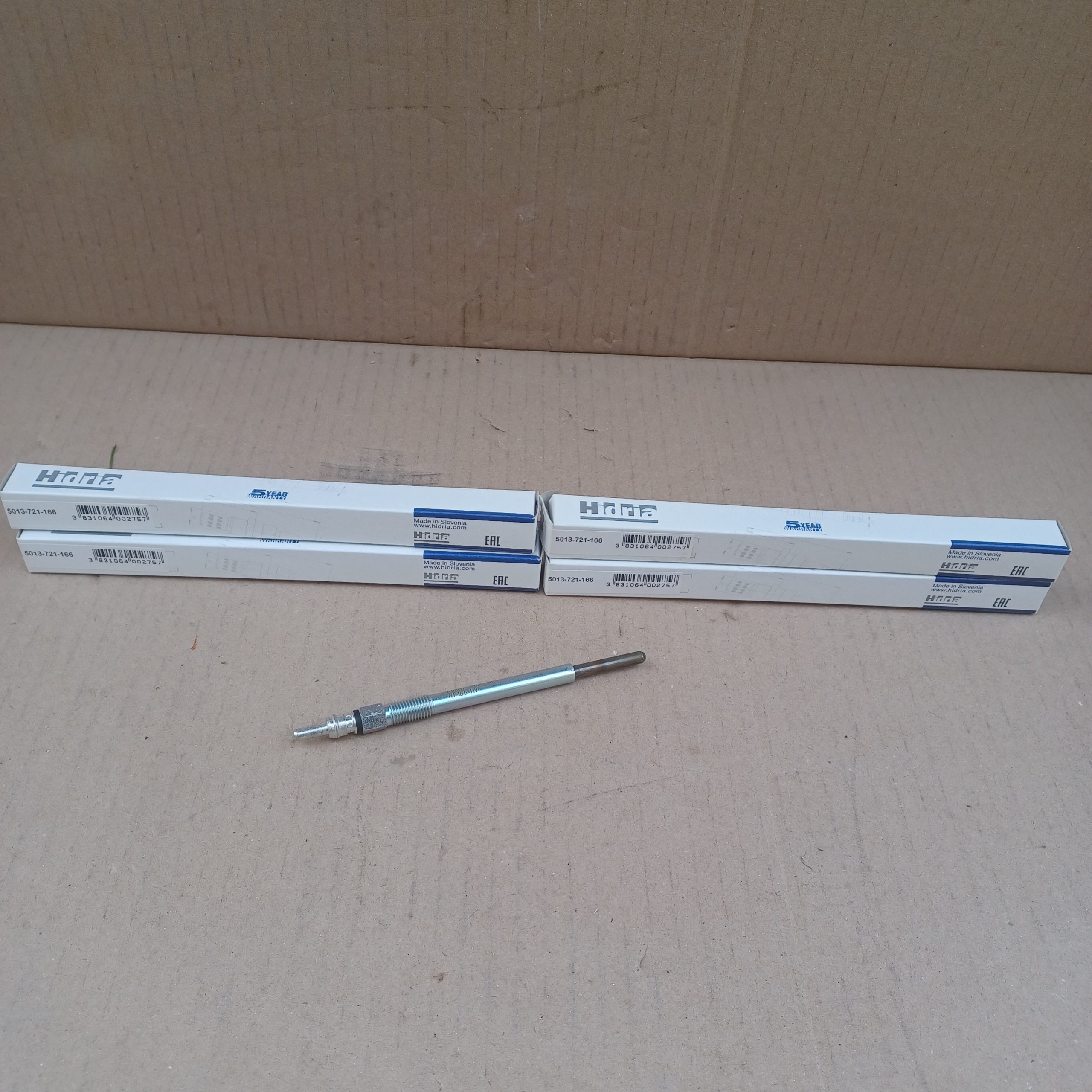 Lot de 4 bougies de préchauffage 1.6 HDI DV6 124mm Citroen C2 C3 I C4 I C5 II Peugeot 107 206 207 307 407 Partner Arrivages Auto Pieces