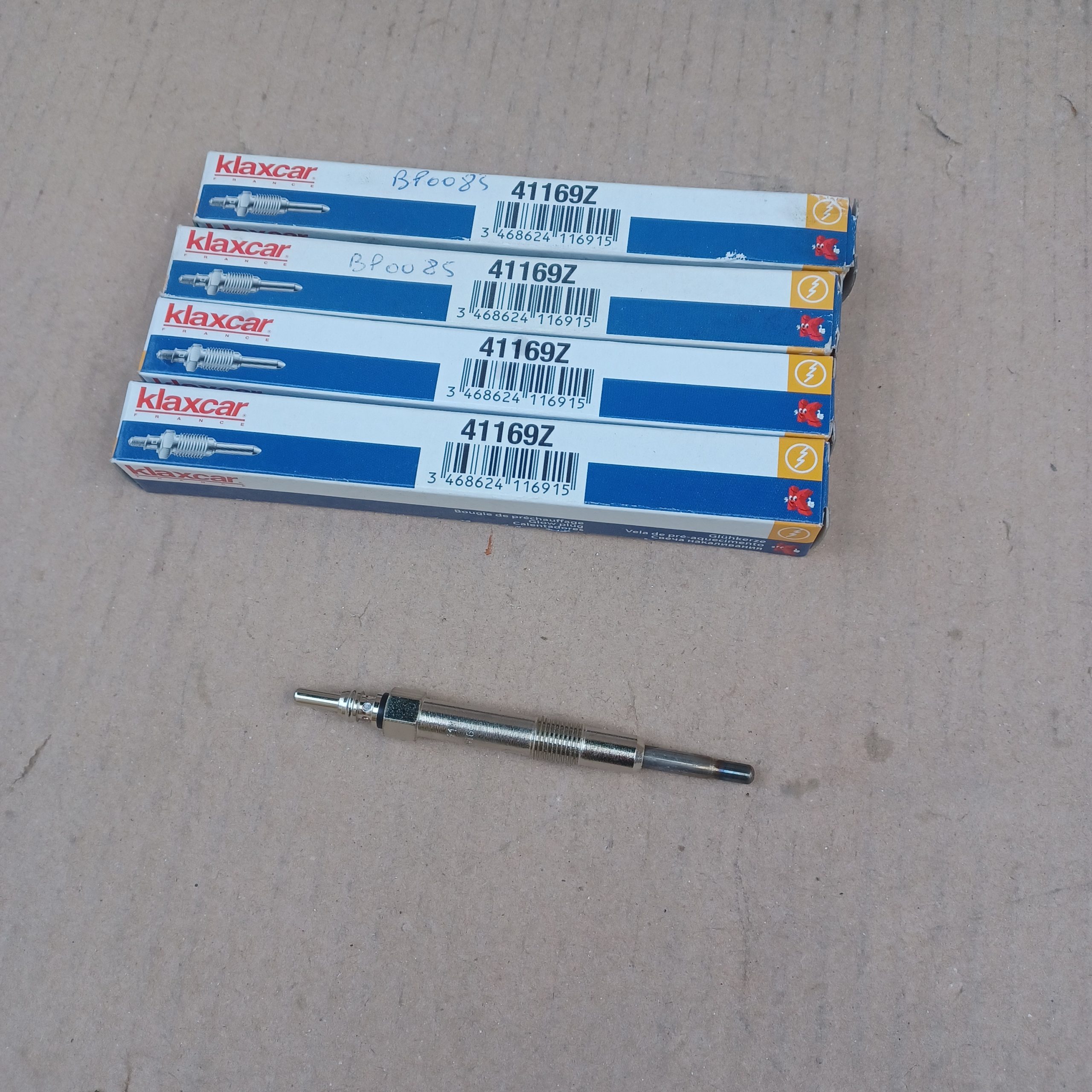 Lot de 4 bougies de préchauffage 95mm Alfa 145 146 1.9 JTD Fiat Multipla 1.9 JTD 105 Arrivages Auto Pieces