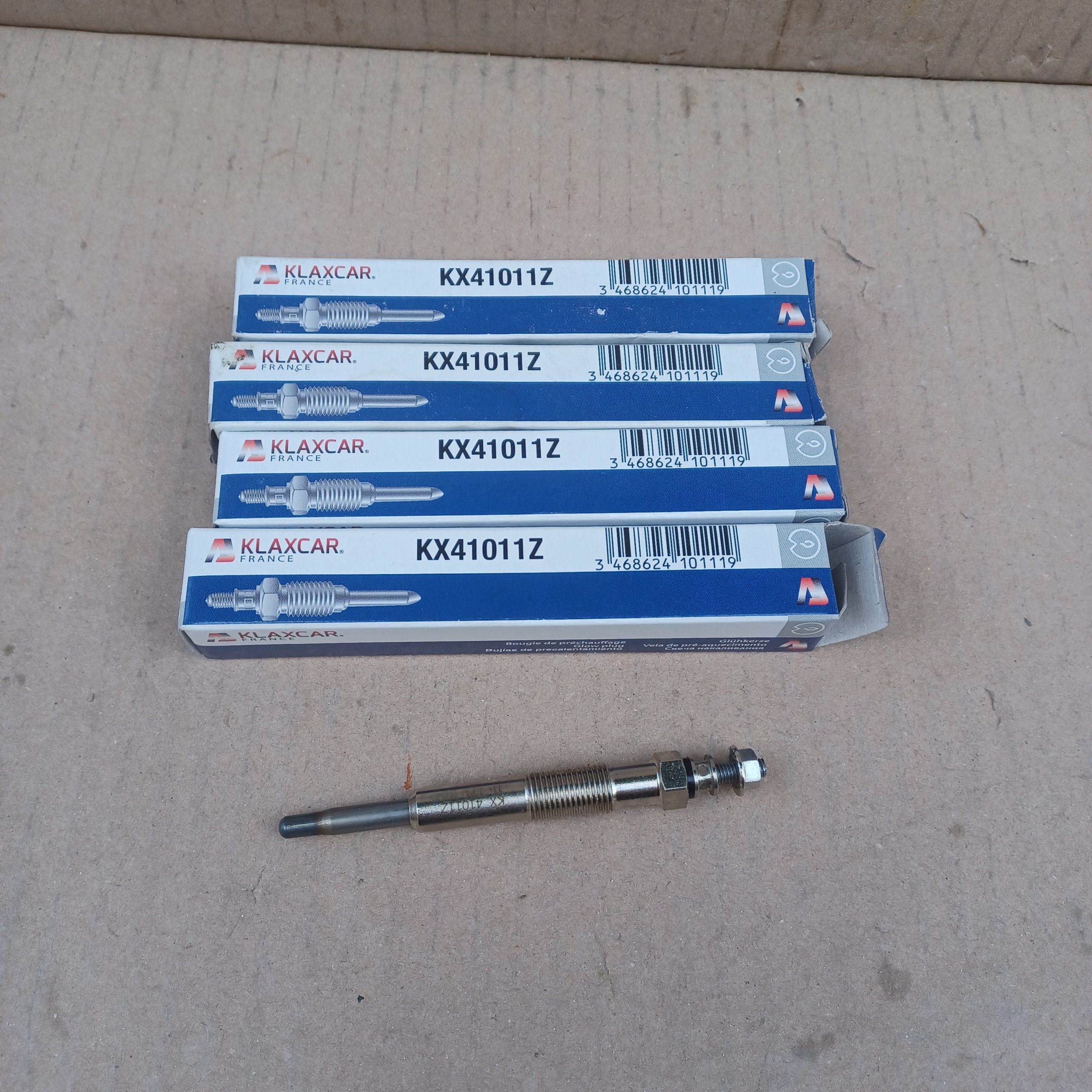 Lot de 4 bougies de préchauffage Renault Mégane I R19 Scenic 1.9 dT Arrivages Auto Pieces