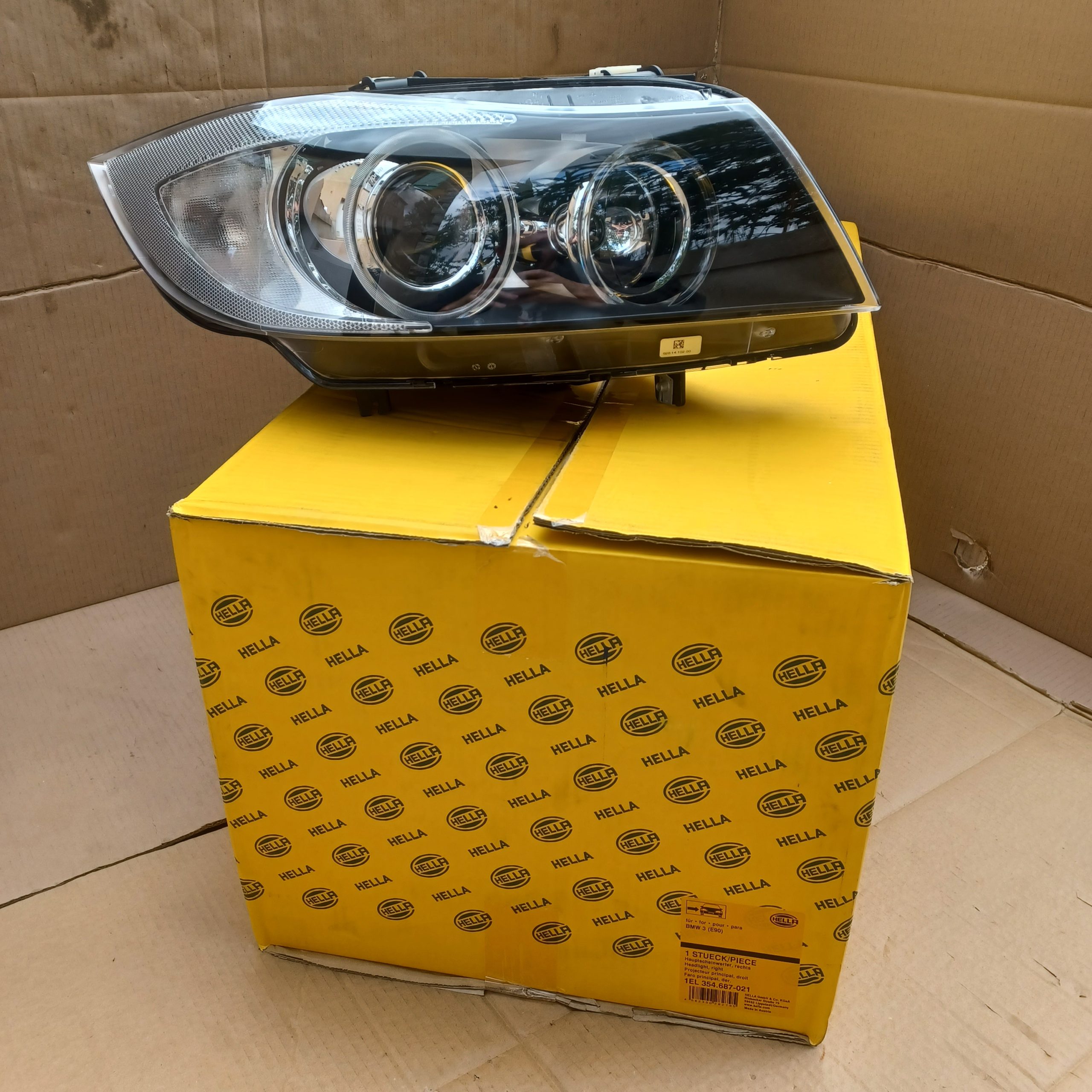 Neuf Hella Phare Gauche H7 BMW E90 E91 Phase 1 Arrivages Auto Pieces