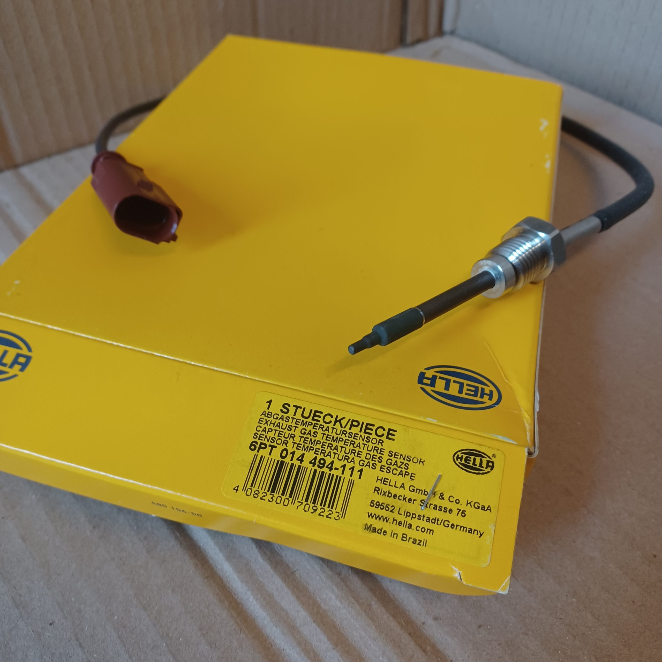 Hella Capteur temperature échappement Audi A4 A5 B8 3.0 TDI Q5 8R 3.0 TDI A8 D4 3.0 TDI A7 Arrivages Auto Pieces