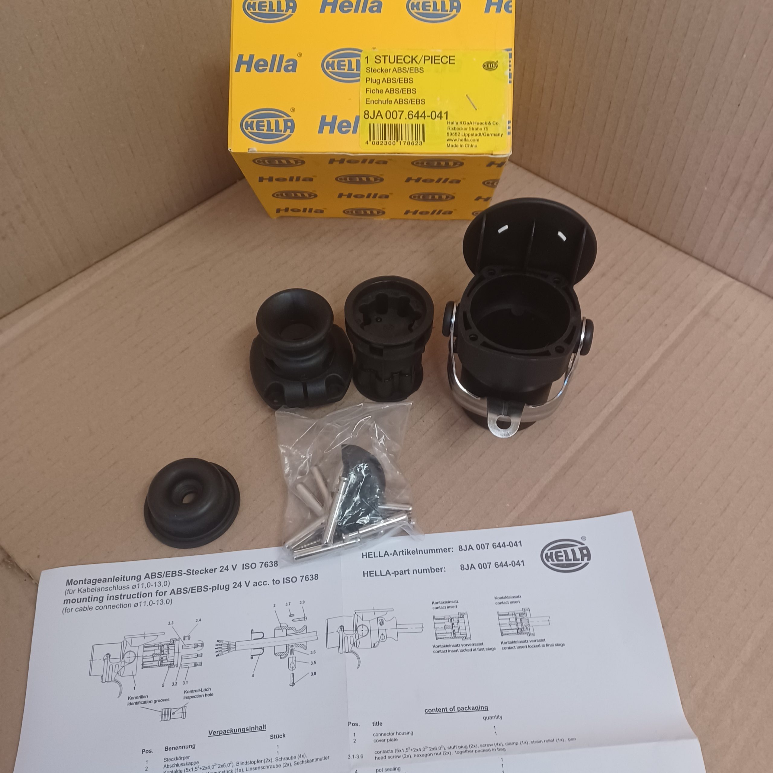Accessoire vintage feu d&rsquo;avertissement et son support Hella Arrivages Auto Pieces