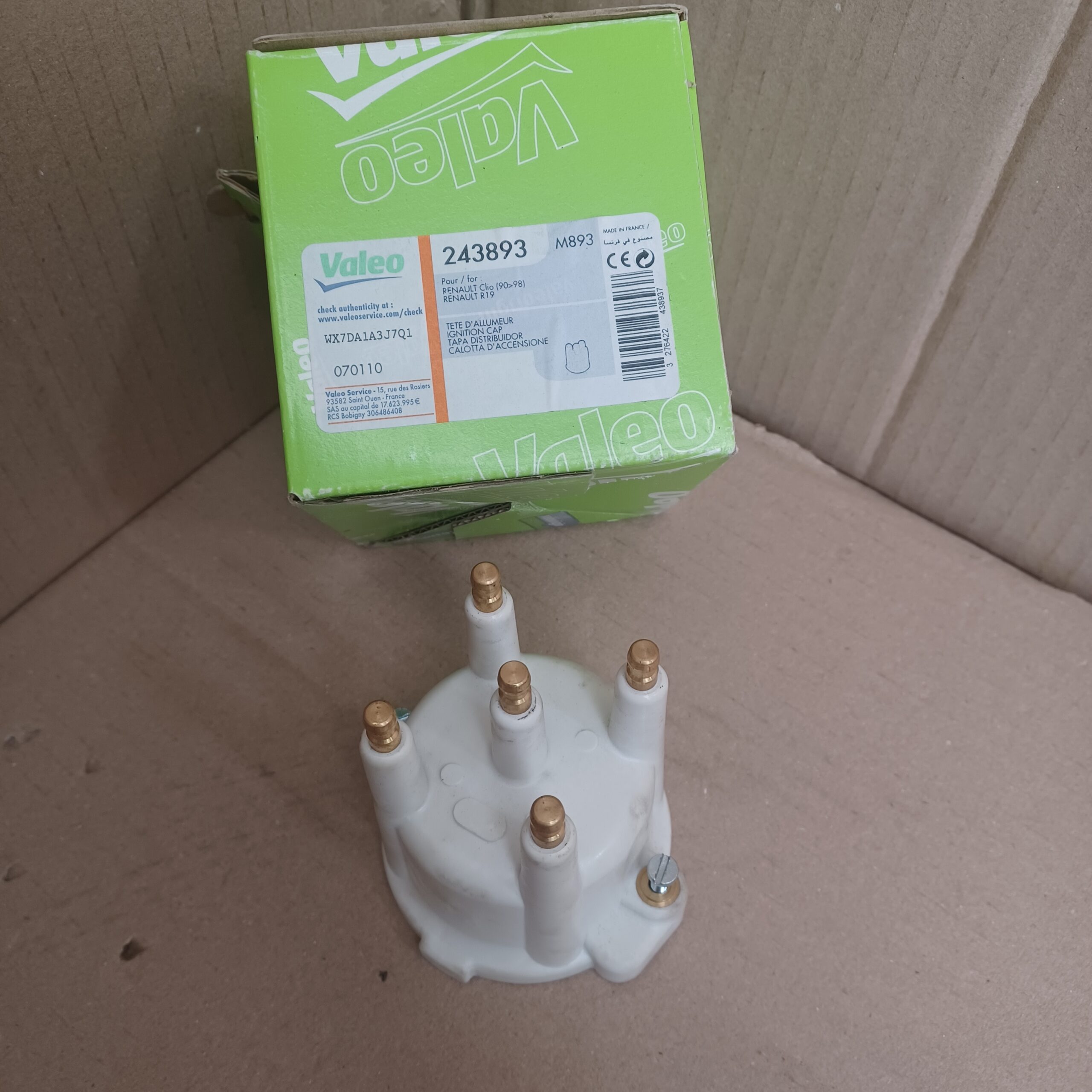 Tête d&rsquo;allumeur + doigt Renault R9 R11 1.4 R18 1.6 T R19 1.2 1.4 Super 5 1.4 T Ducellier Arrivages Auto Pieces