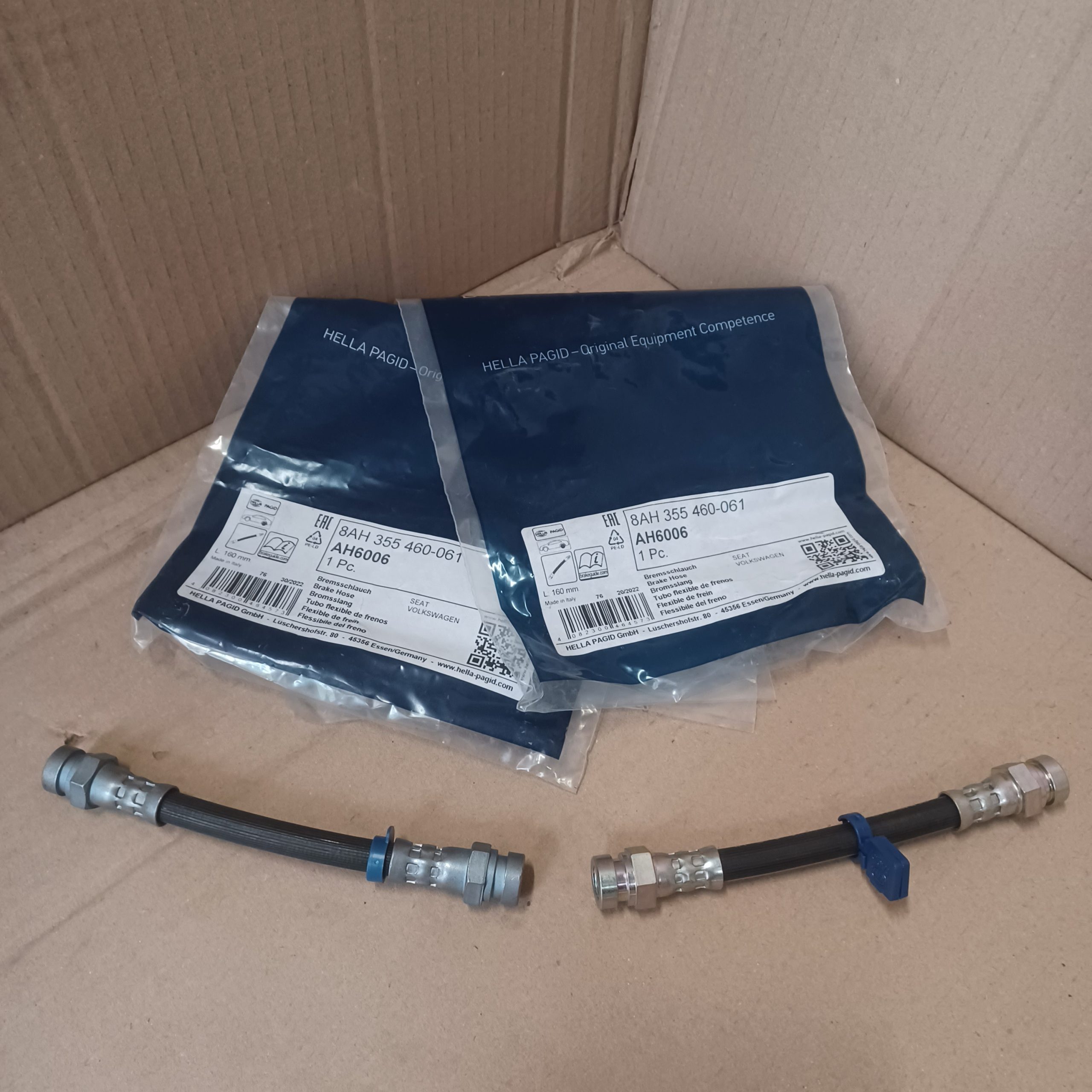 Lot de 2 flexibles de frein avant VW Golf III Arrivages Auto Pieces