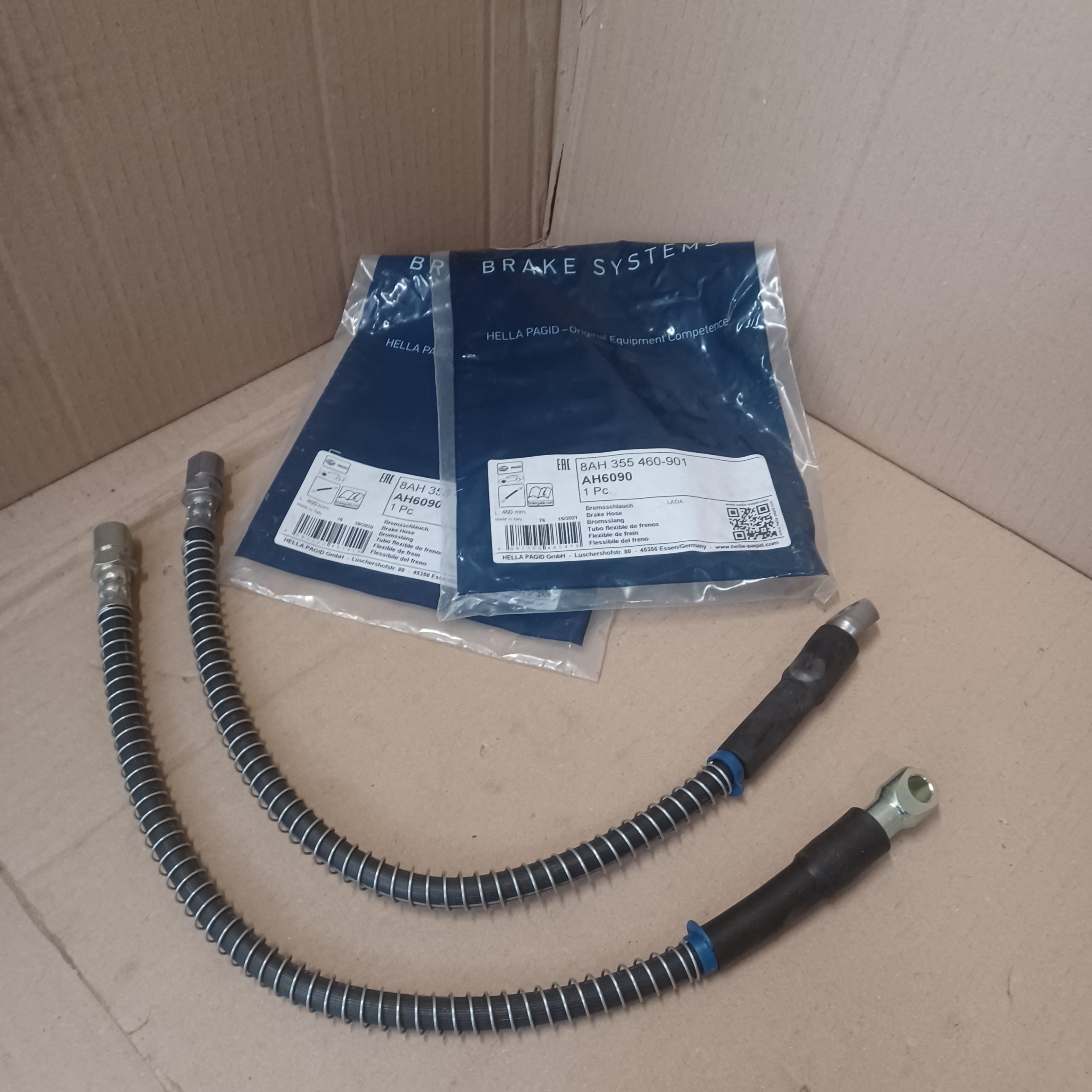 Lot de 2 flexibles de frein avant Lada 2121 2131 NIVA 474mm avec Silent bloc Arrivages Auto Pieces