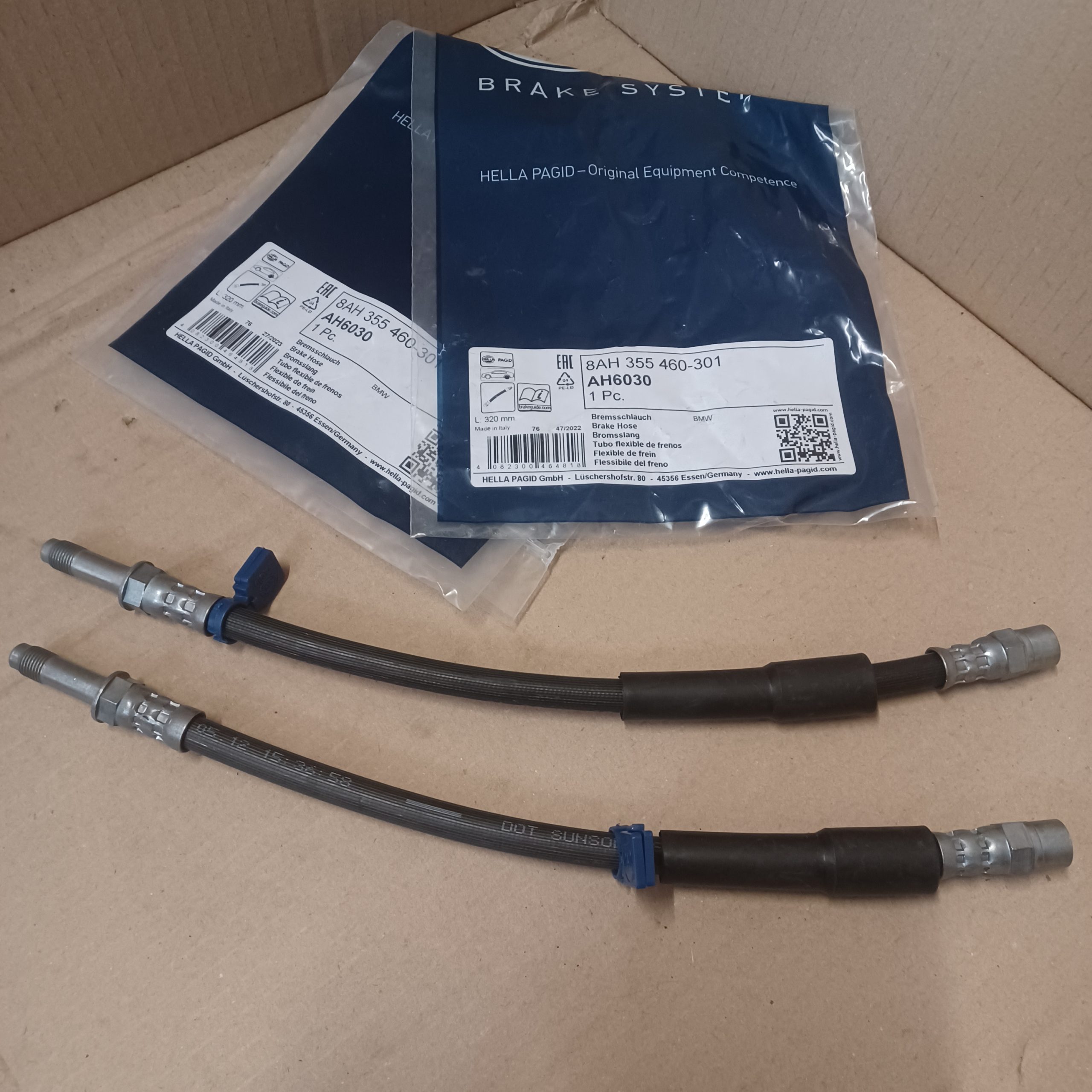 Lot de 2 flexibles de frein avant BMW E39 Arrivages Auto Pieces