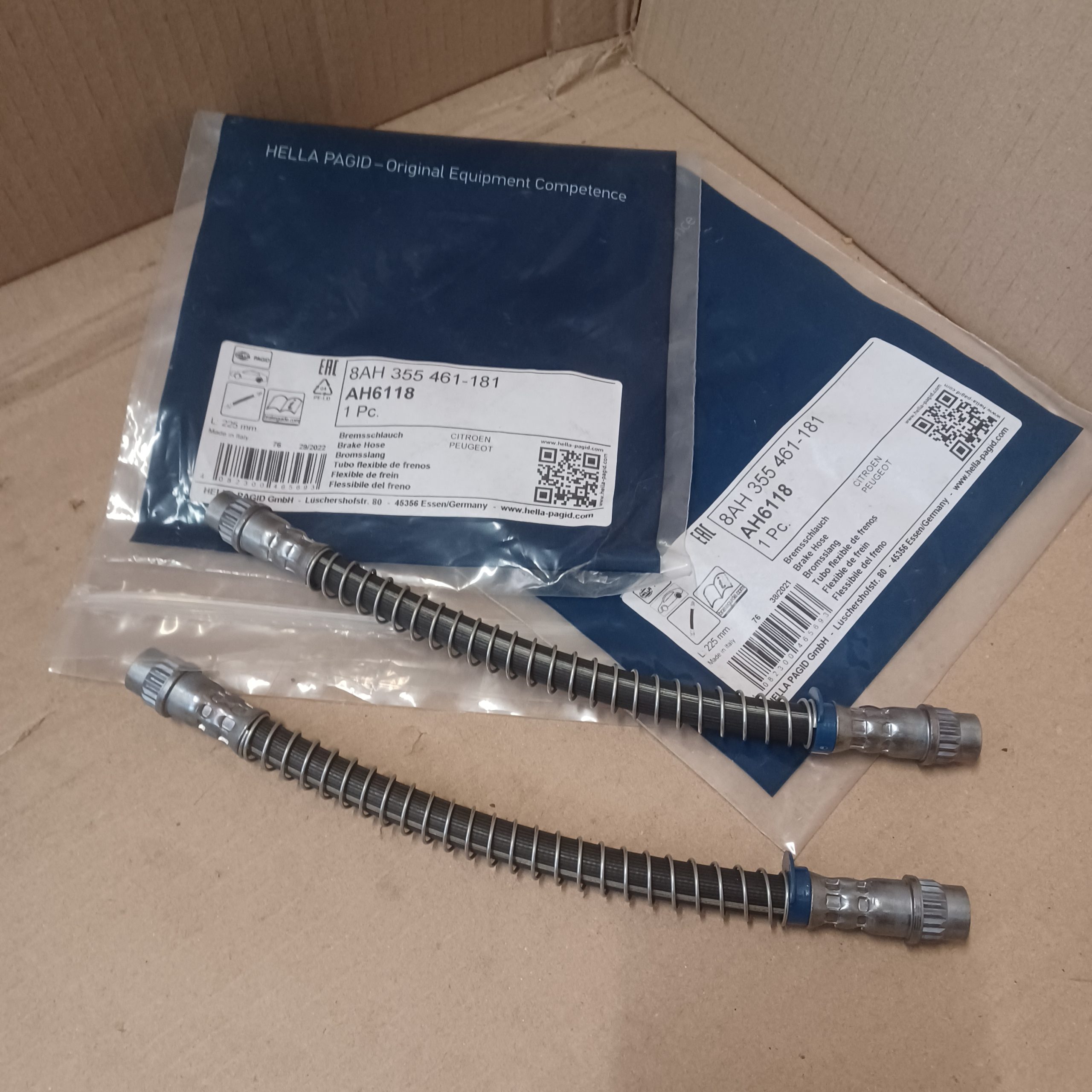 Lot de 2 flexibles de frein arrière Citroen AX Saxo Peugeot 106 I et II Arrivages Auto Pieces