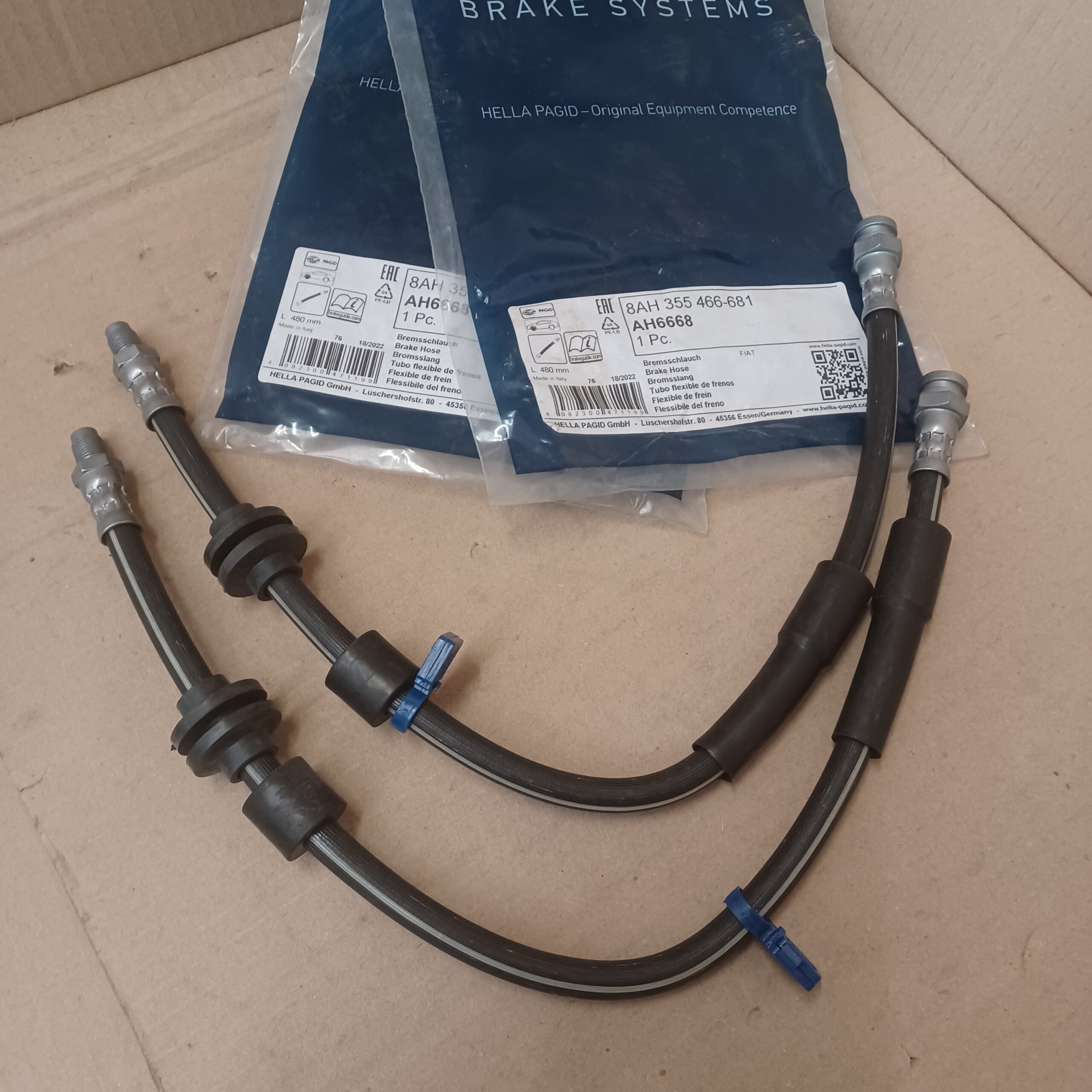 D515 Lot de 2 flexibles de frein avant Fiat Punto II Arrivages Auto Pieces