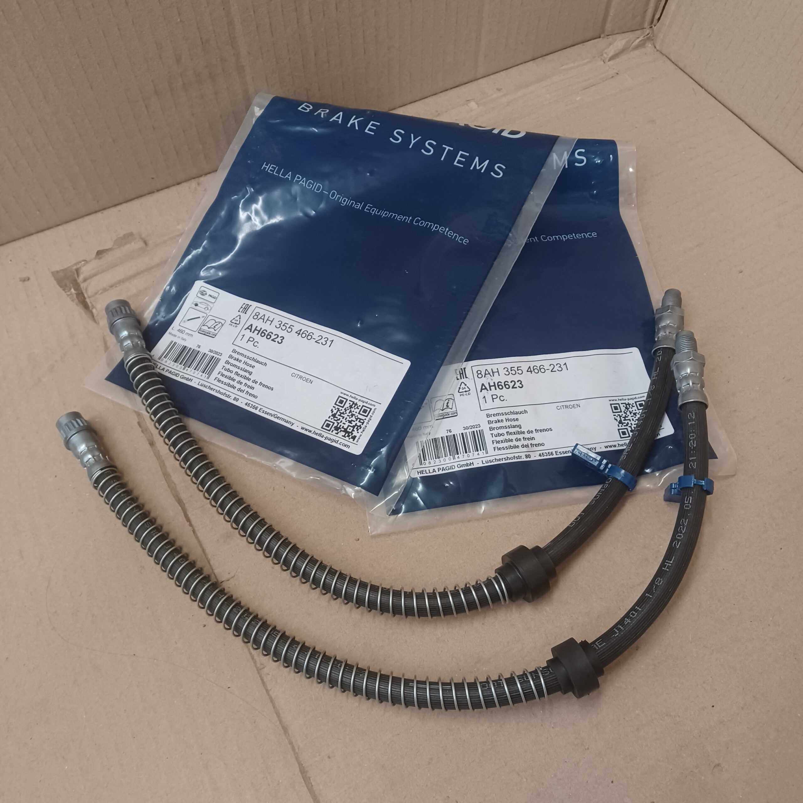 Lot de 2 flexibles de frein avant Citroen ZX Arrivages Auto Pieces