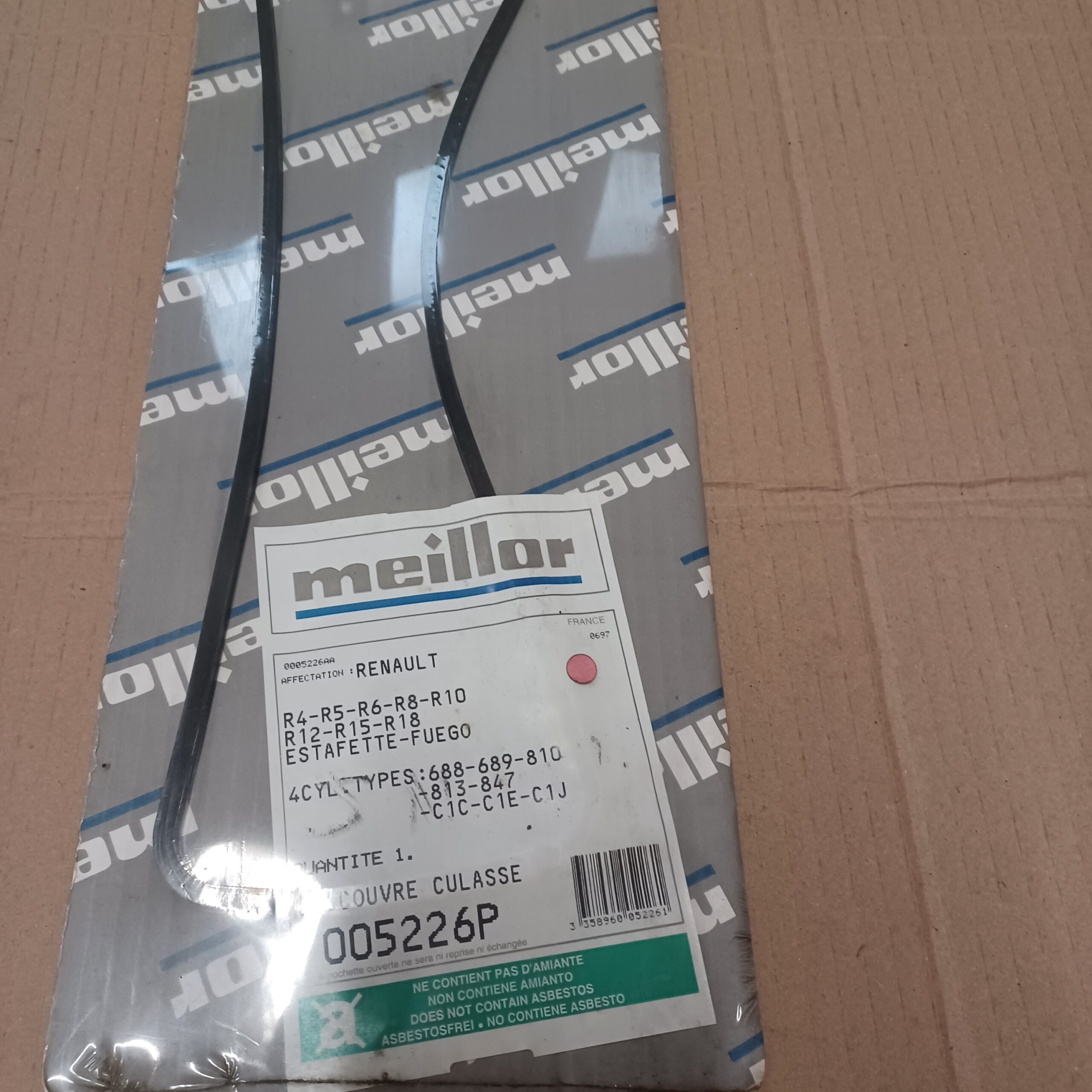 Joint de cache culbuteurs Renault R4 R5 R6 R10 R12 R15 R18 688 689 810 813 847 C1C C1E C1J Arrivages Auto Pieces