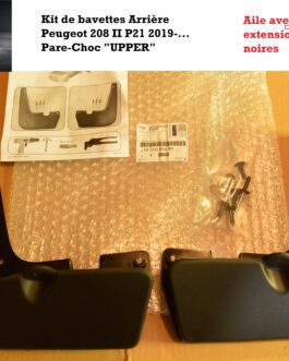 Jeu de 2 bavettes Arrière Peugeot 208 II P21 2019-… VERSION UPPER 1635053880 OEM Arrivages Auto Pieces