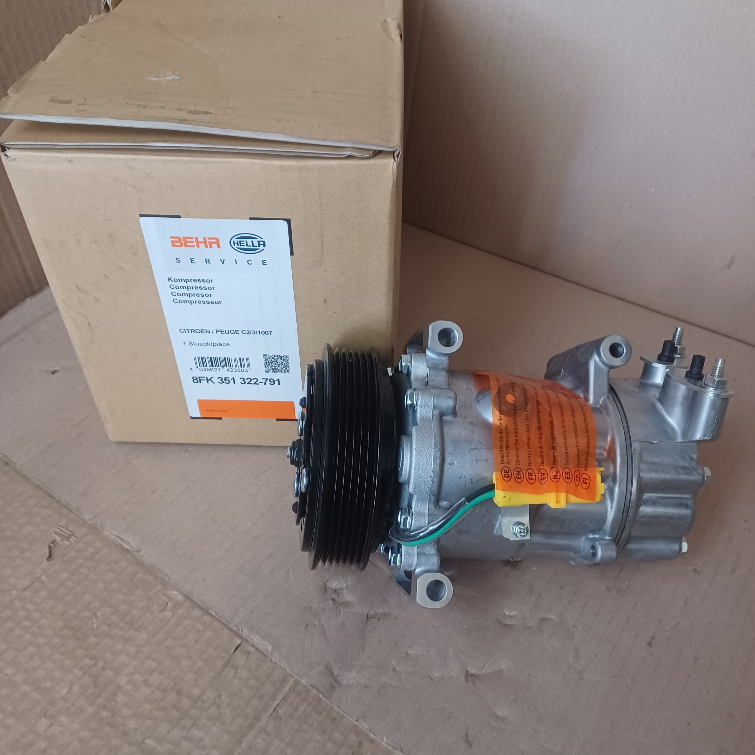 Compresseur climatisation Citroen C2 C3 I C3 II 1.4 HDI 1.6 HDI Peugeot 1007 1.4 HDI 1.6 HDI Sanden Arrivages Auto Pieces