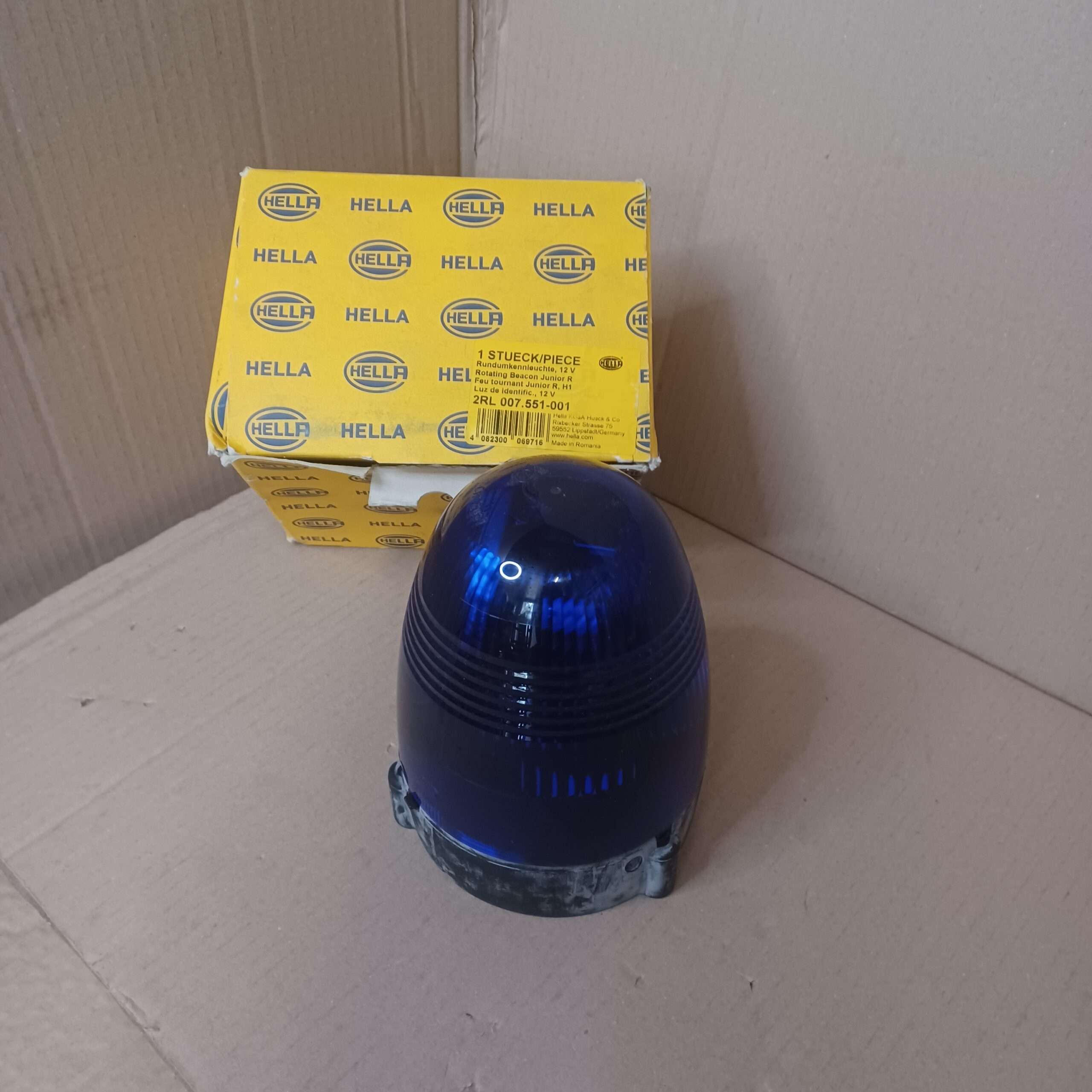 Gyrophare Bleu Hauteur 17,5cm 12V Collection Vintage Accessoire Arrivages Auto Pieces