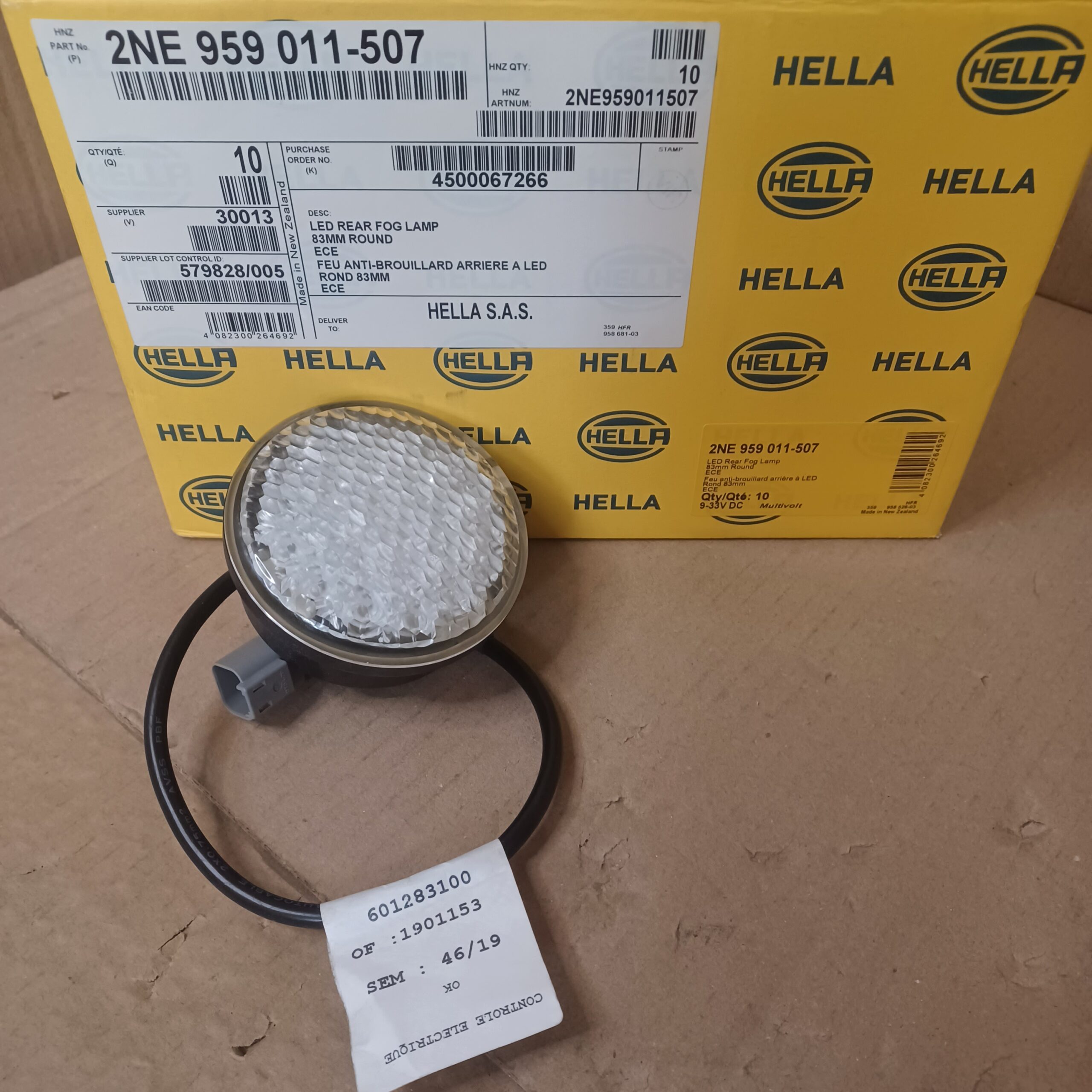 Feu de recul LED 12/24v D: 83mm Remorque, caravane, utilitaire, poids lourd Arrivages Auto Pieces