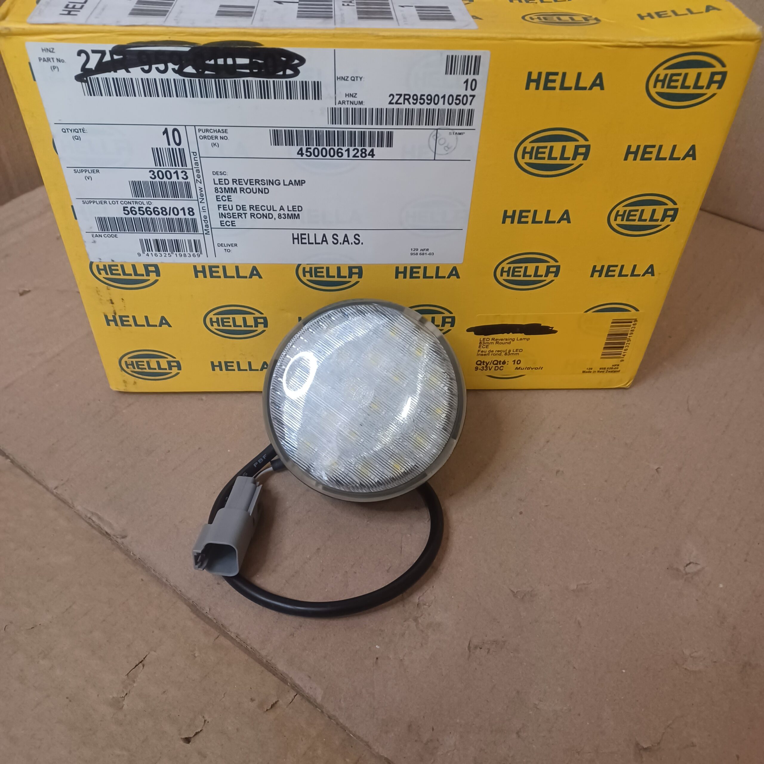 Kit optique universel phare BI-LED 12/24V 90mm Poids lourd et Agricole LHD Arrivages Auto Pieces