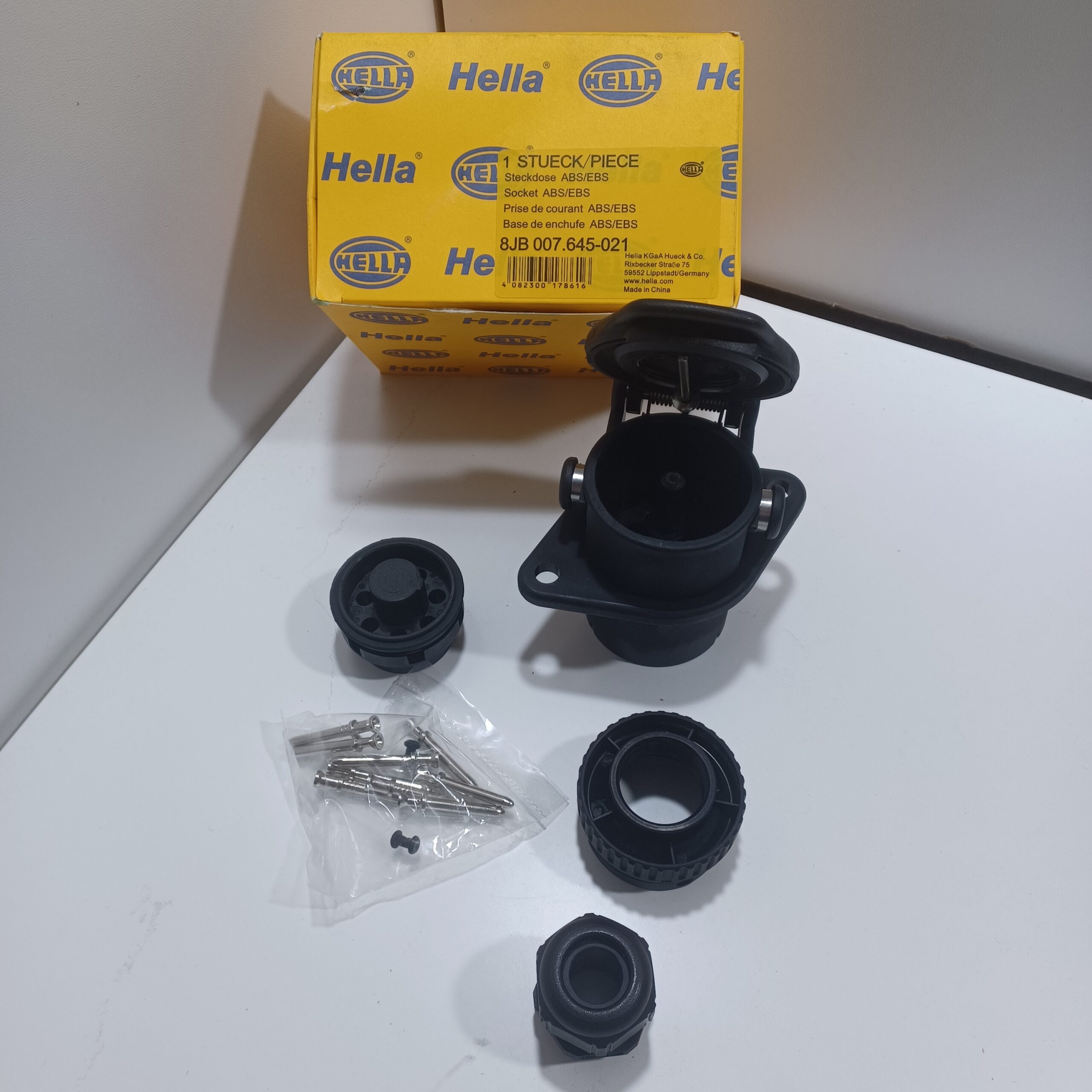 Prise remorque 7 poles 24v ABS EBS femelle poids lourd semi remorque Arrivages Auto Pieces