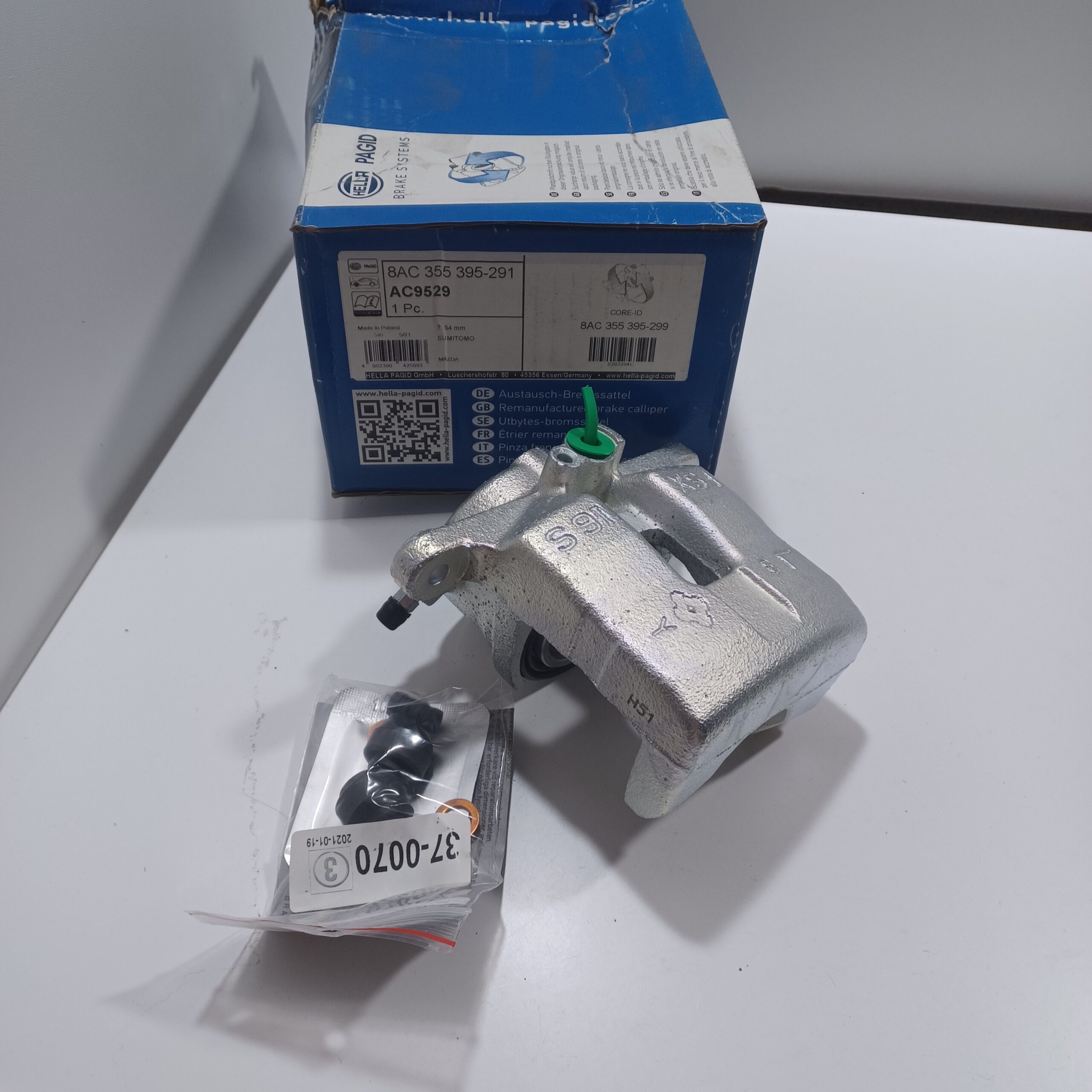 D (867) Étrier de frein avant gauche Mazda MX5 II 1.8 Hella 8AC 355 395-291 Arrivages Auto Pieces
