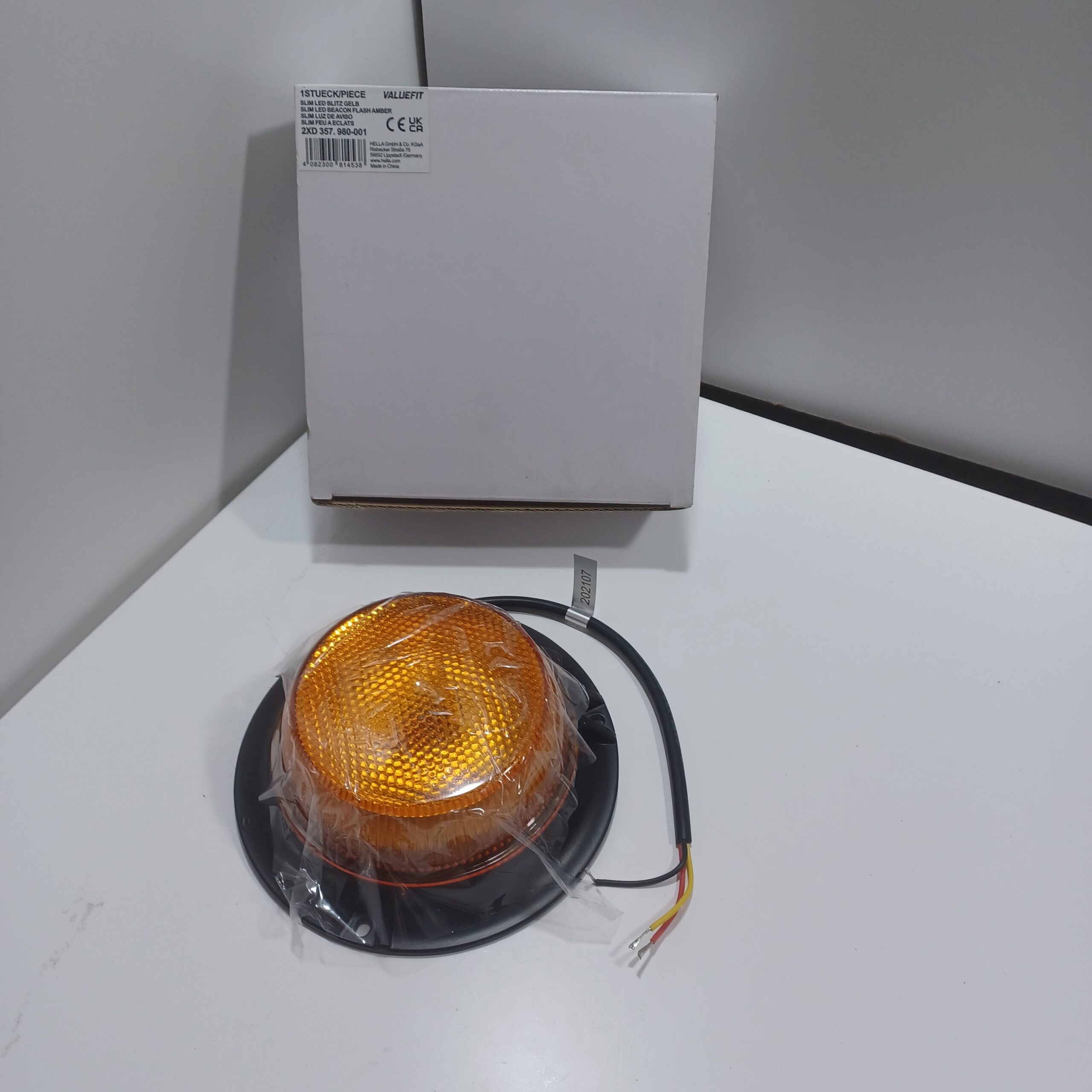 Feu à éclats gyrophare orange Led 12v 24v Universel Agricole BTP Poids lourd Semi remorque Arrivages Auto Pieces