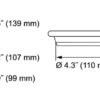 Feu arrière (position) Valuefit 4&Prime; Caravane Motorhome adaptable LED 12v 24v Arrivages Auto Pieces
