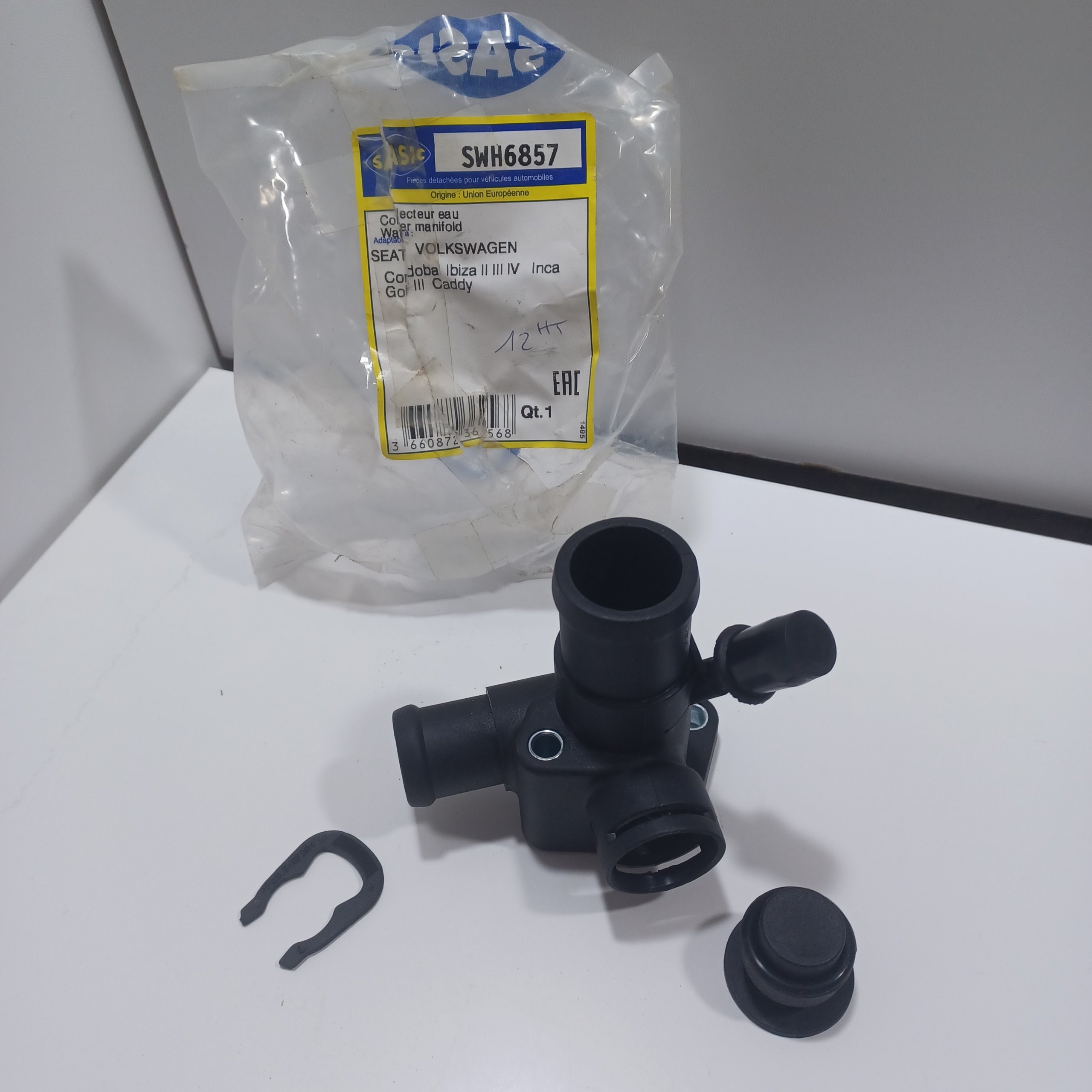 Boitier thermostat VW Golf III 1.9 TDI Passat B3/B4 1.9 TDI Seat Ibiza II 1.9 TDI Arrivages Auto Pieces