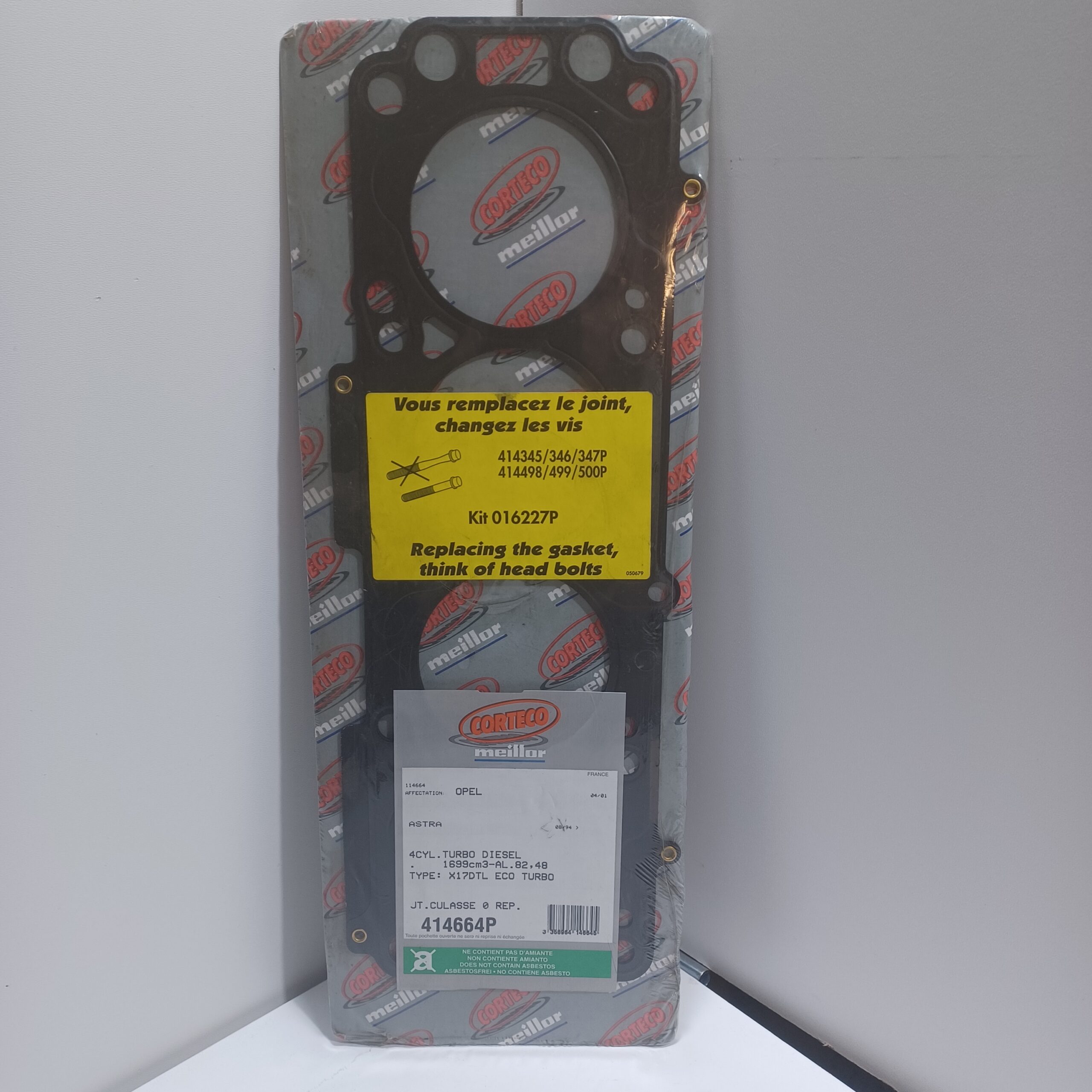 Joint de culasse Opel Corsa A B 1.5 D TD Kadett E 1.5 TD Arrivages Auto Pieces