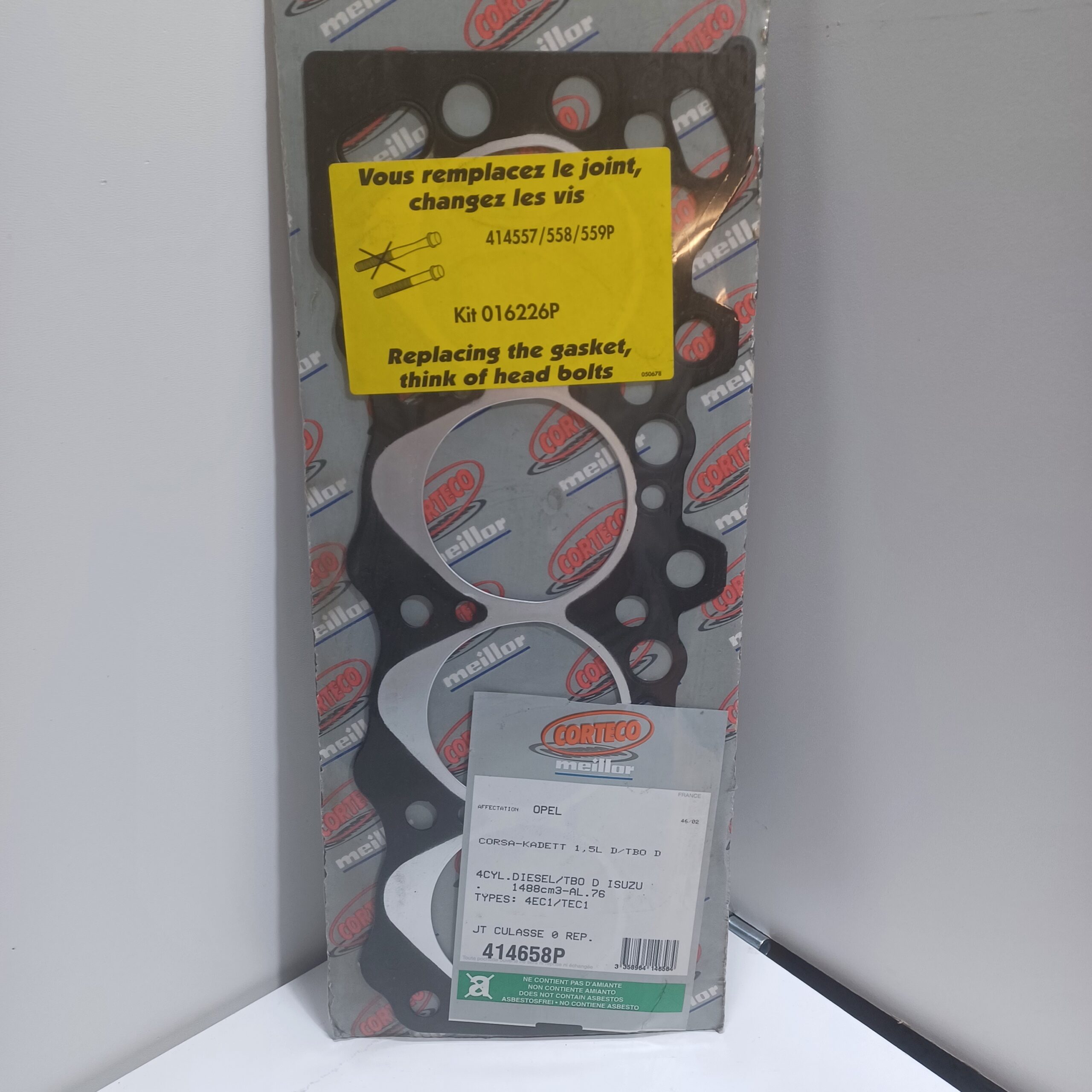 Joint de culasse Opel Vectra A Astra F Kadett E 1.7 D Astra G 1.7 TD Arrivages Auto Pieces