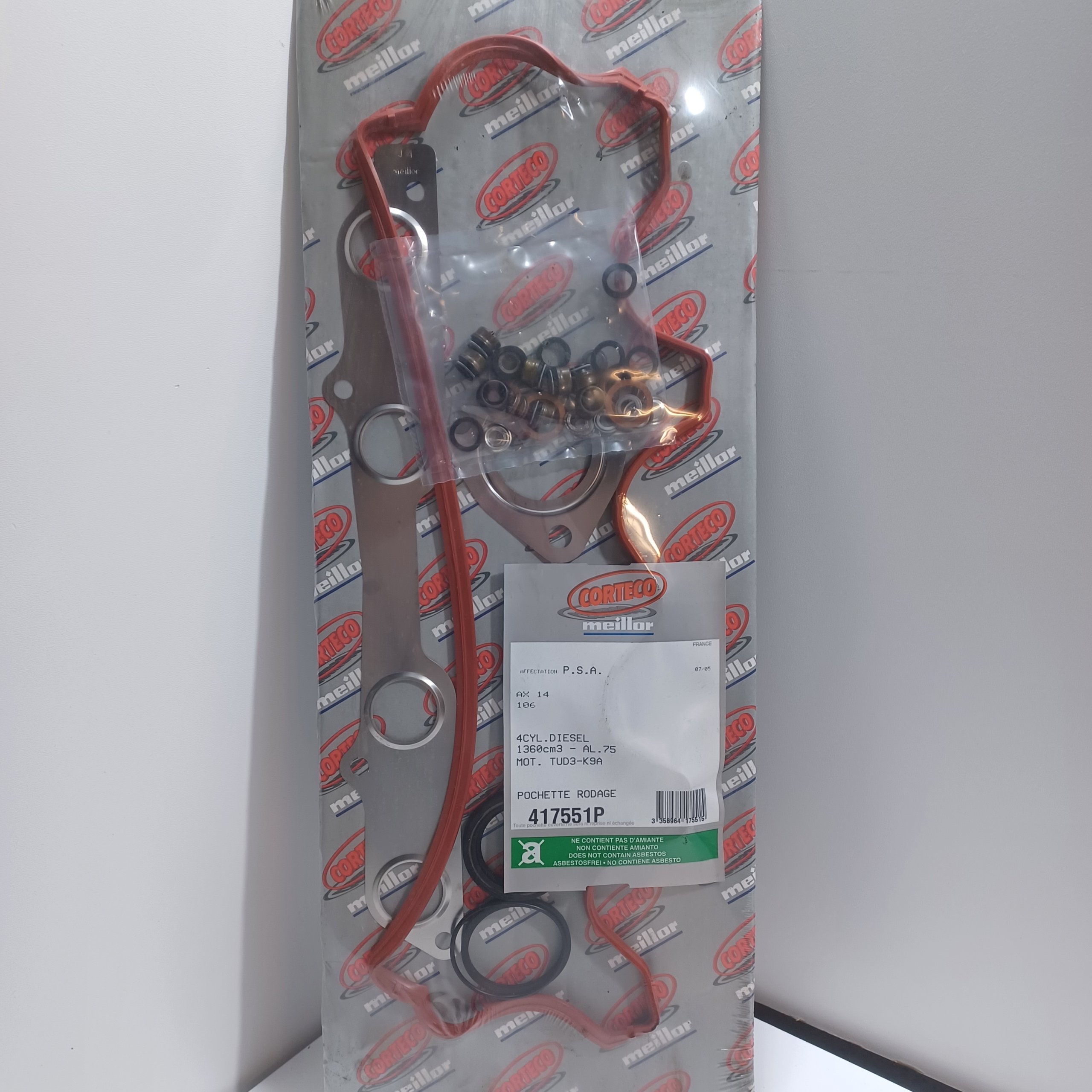 Pochette joints haut moteur CItroen AX ZX 1.4D Peugeot 106 I 1.4D Rover 114D Arrivages Auto Pieces