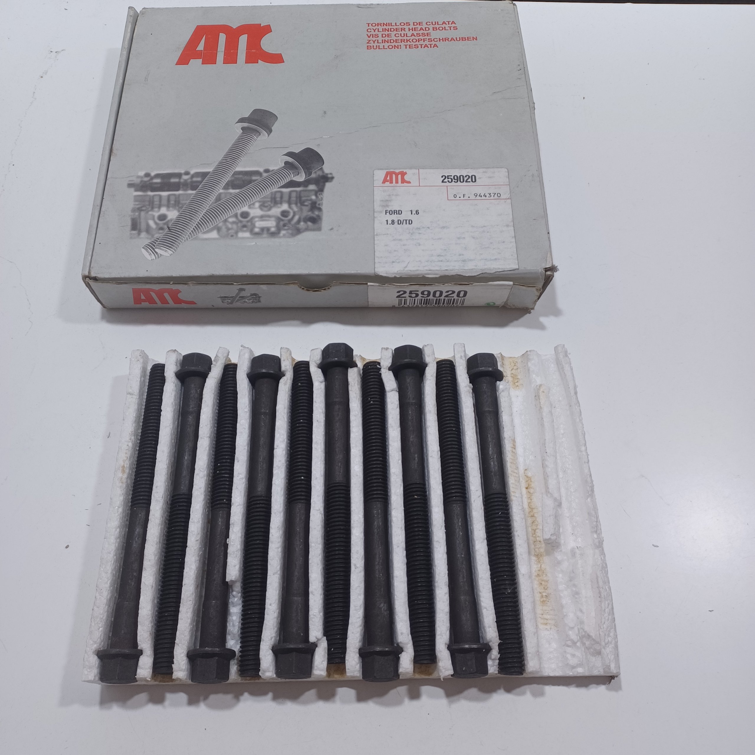 Vis de culasse Ford Escort III 1.1 1.3 1.6 IV 1.4 1.6 V 1.4 1.6 VI VII 1.4 Fiesta II III 1.6 XR2 XR2i Arrivages Auto Pieces