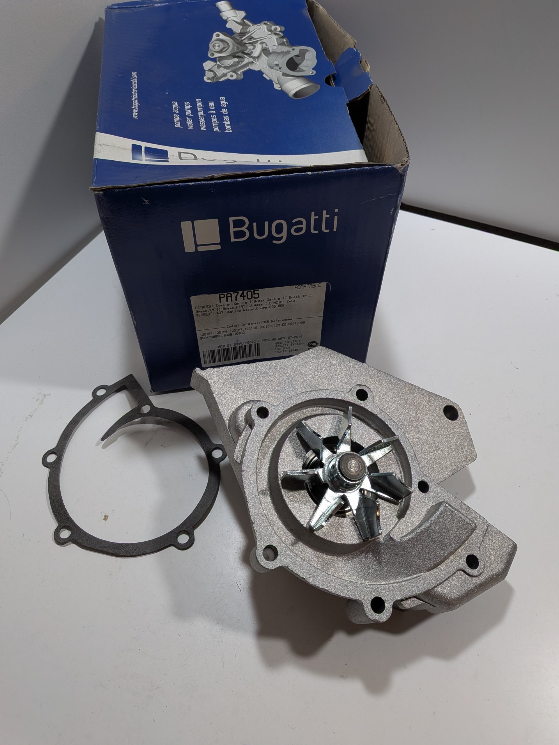 Pompe à eau Citroen XM Evasion Xantia 2.1 TD Peugeot 406 605 806 2.1 TD Arrivages Auto Pieces