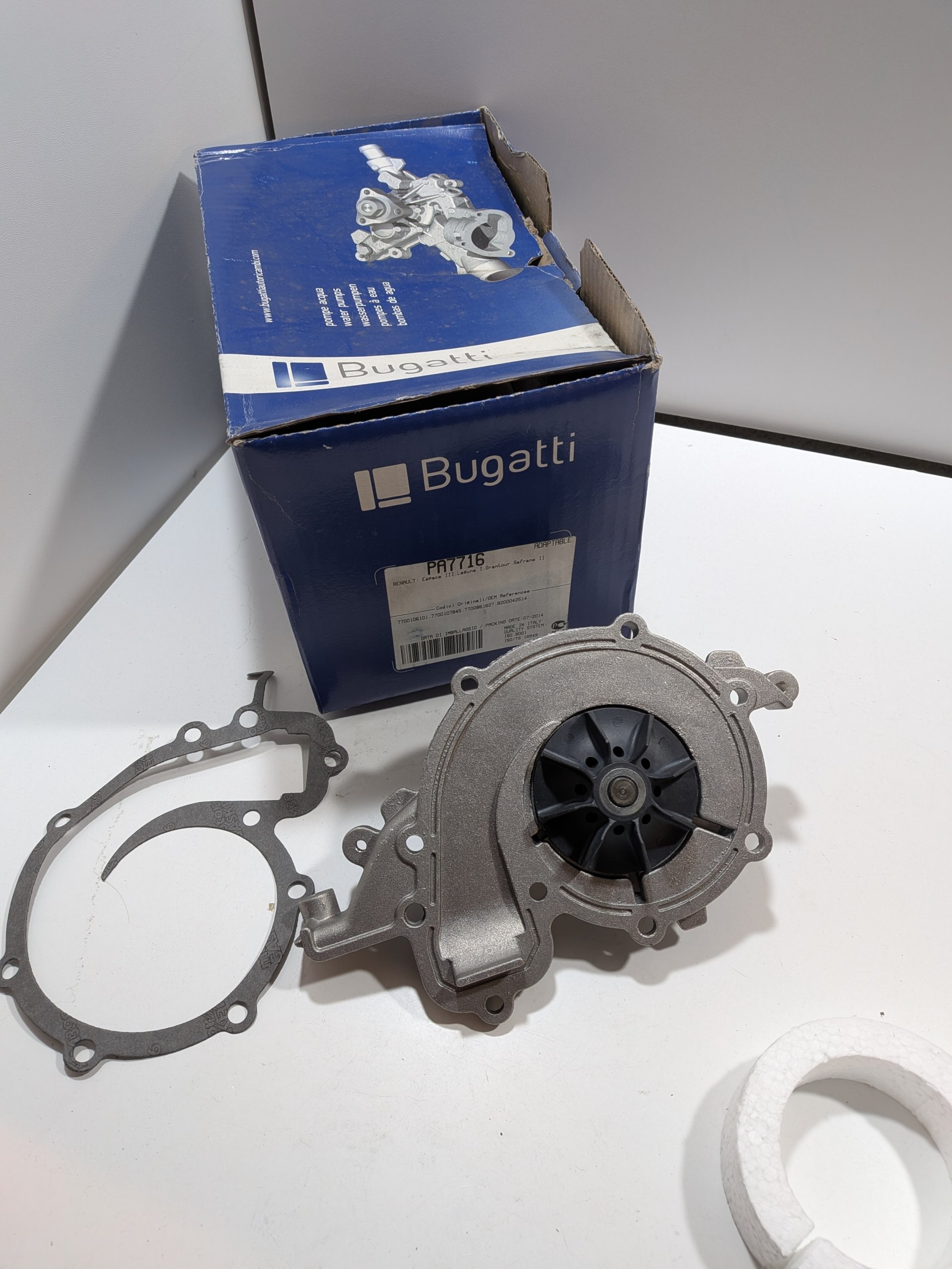 Pompe à eau Renault Laguna I 2.2D DT Safrane II 2.2DT Espace III 2.2D TD Arrivages Auto Pieces