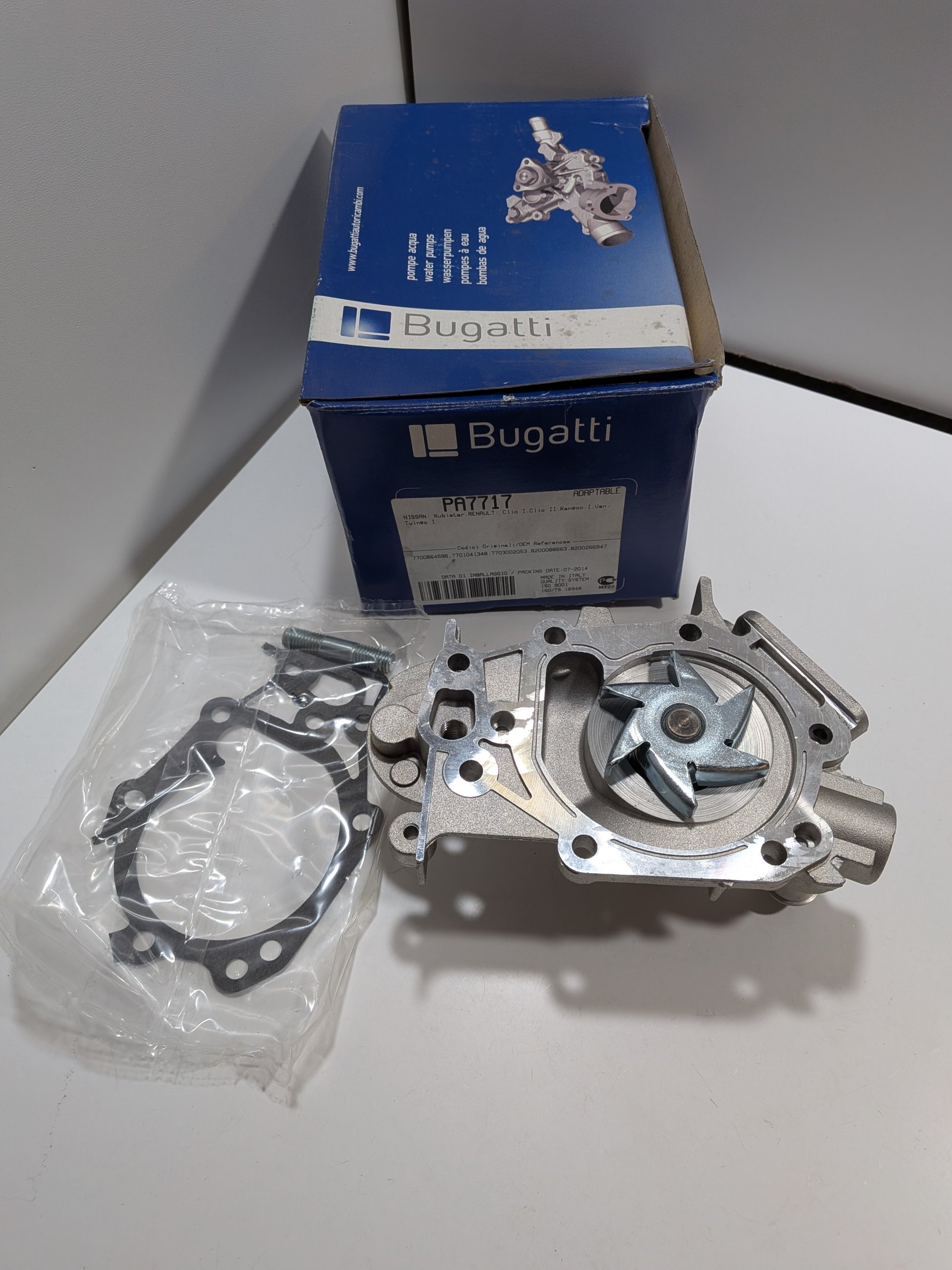 Pompe à eau Renault Clio I II Twingo I Kangoo I 1.2 moteur D7F Arrivages Auto Pieces