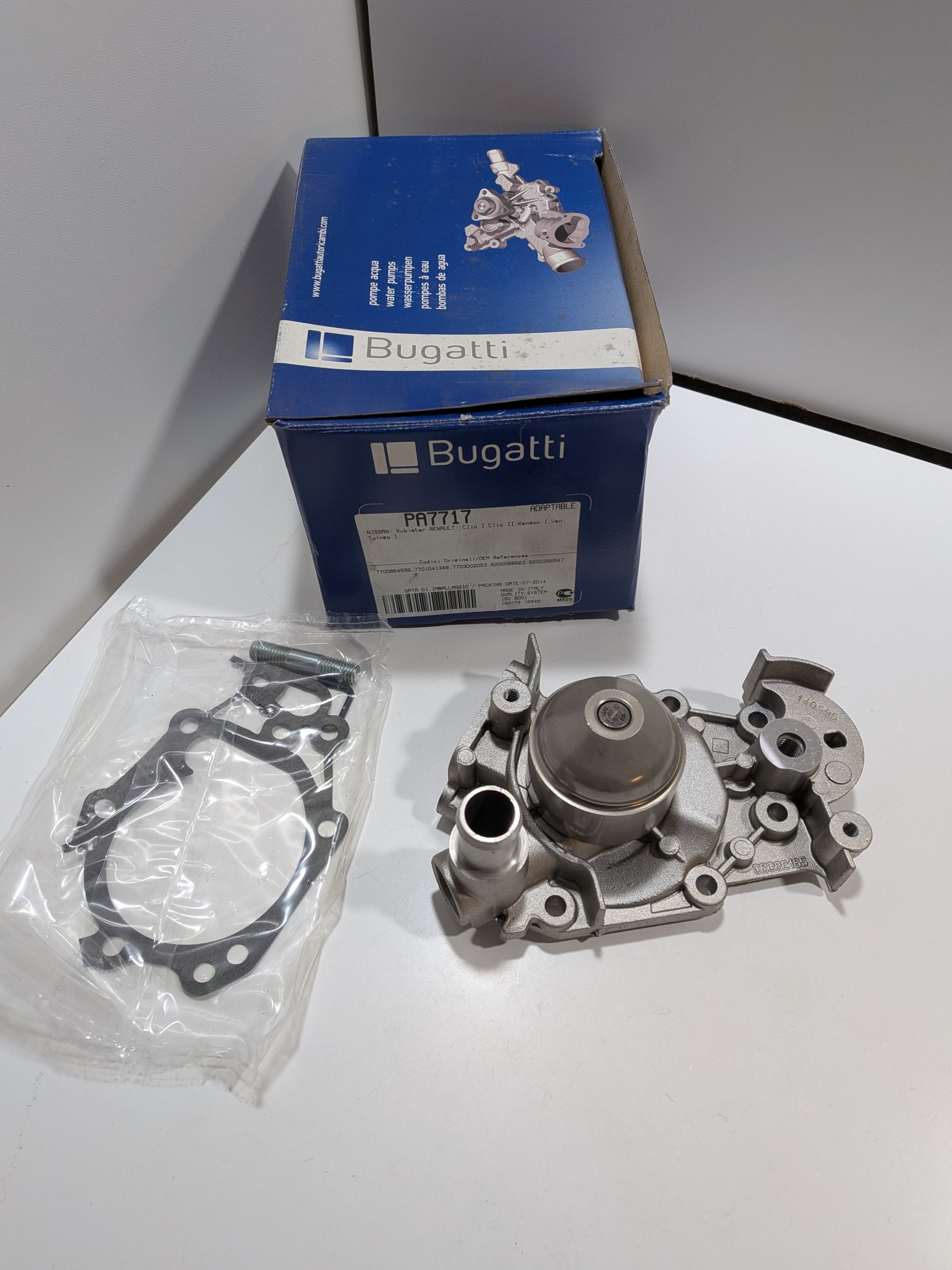 Pompe à eau Renault Mégane I Clio II Kangoo I Dacia Logan I 1.4 1.6 8 soupapes Arrivages Auto Pieces