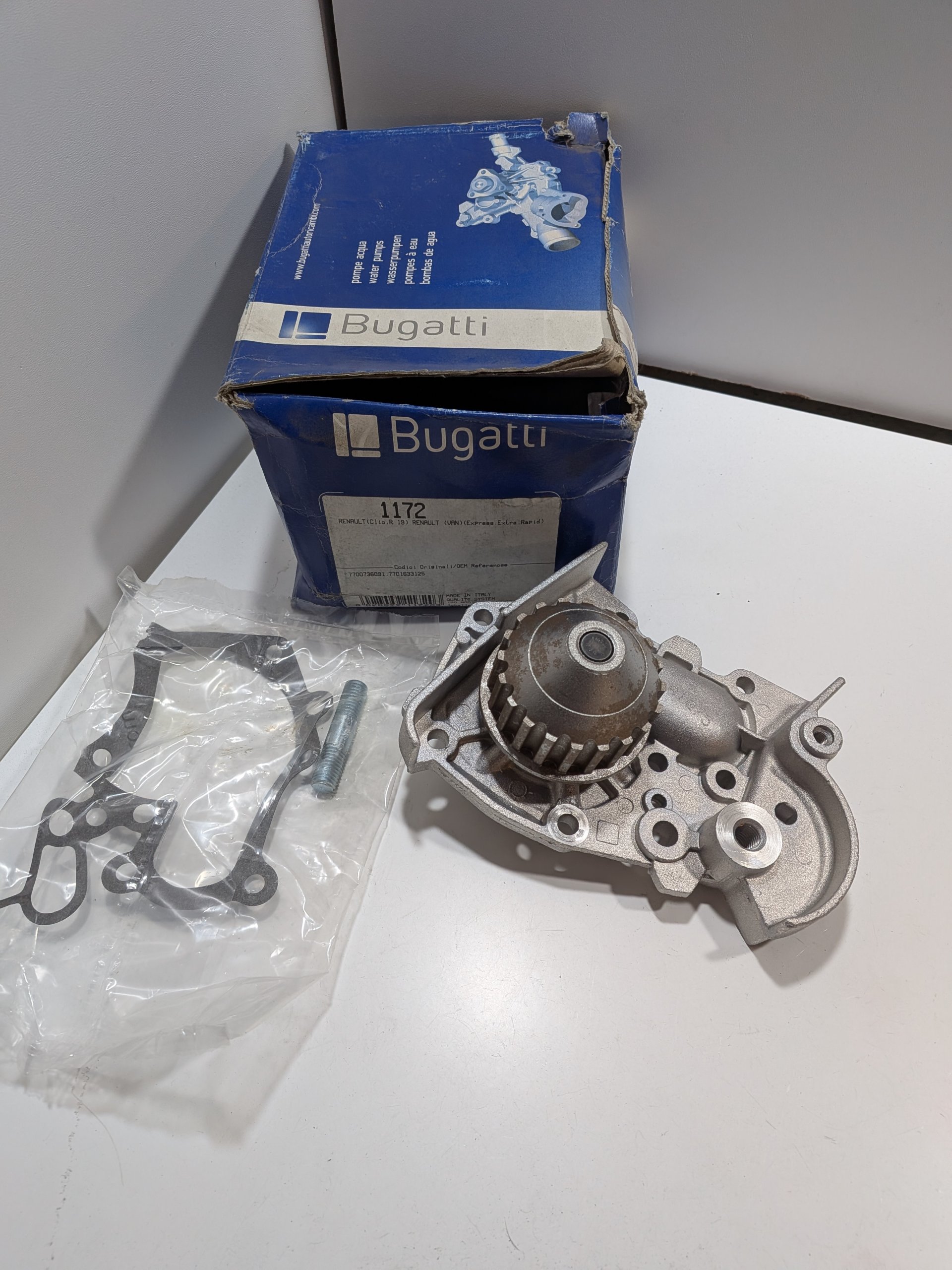 Pompe à eau Renault R19 Clio I 1.2 1.4 Express 1.4 Moteur Energy Arrivages Auto Pieces