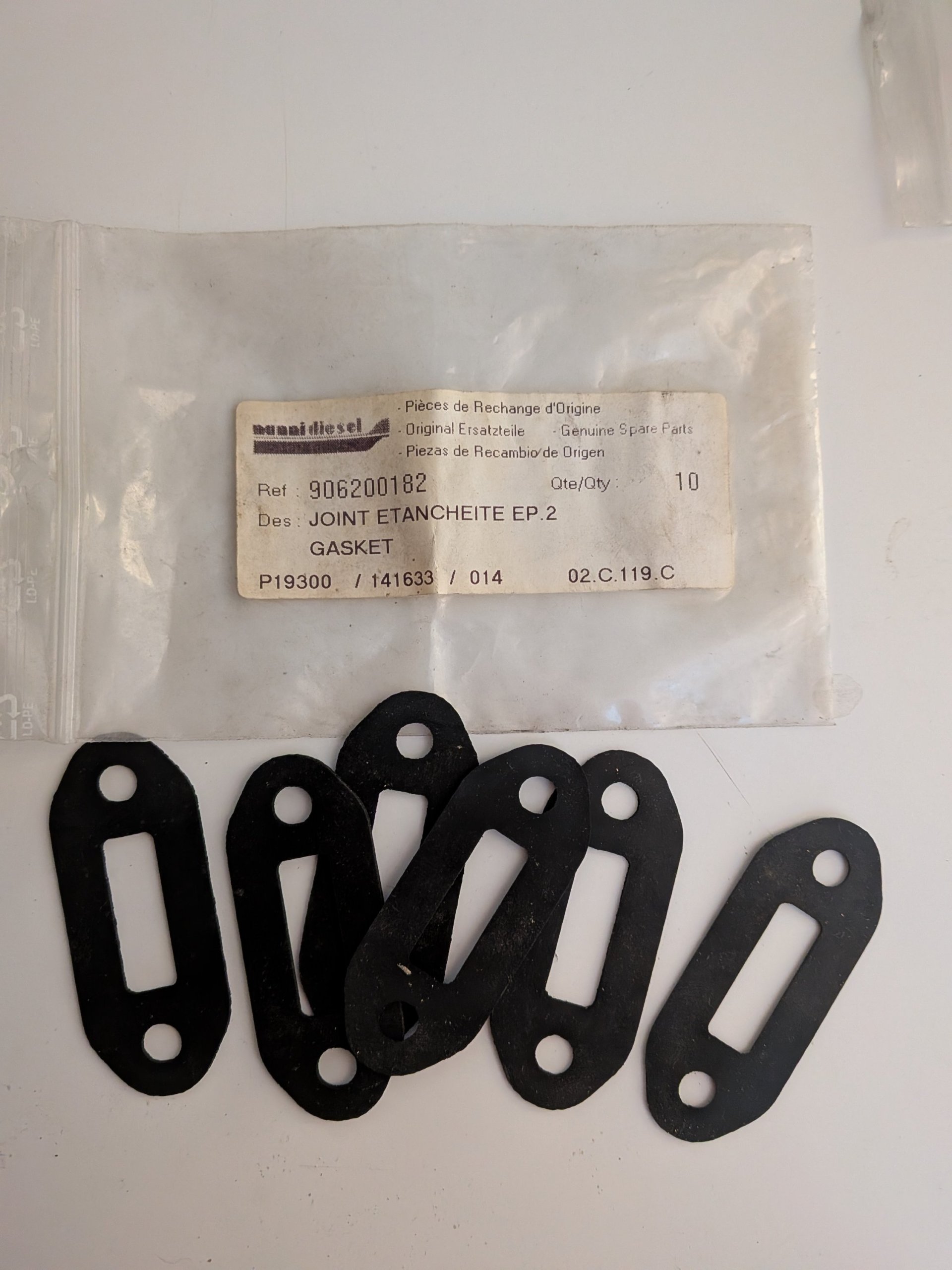 x6 joints Nanni Diesel 906200182 Arrivages Auto Pieces