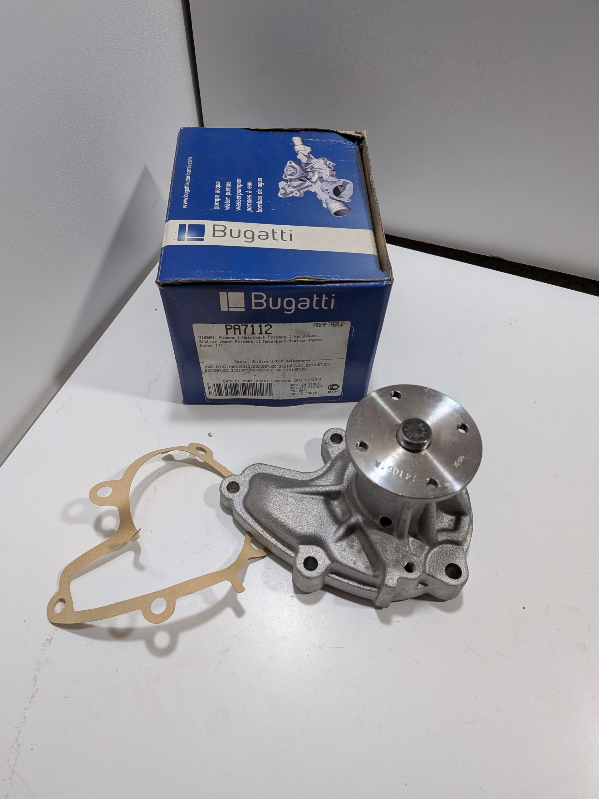 Pompe à eau Nissan Sunny III 1.4i 1.6i 100NX 1.6 Serena 1.6 Almera I 1.4 1.6 Neuf Bugatti Arrivages Auto Pieces