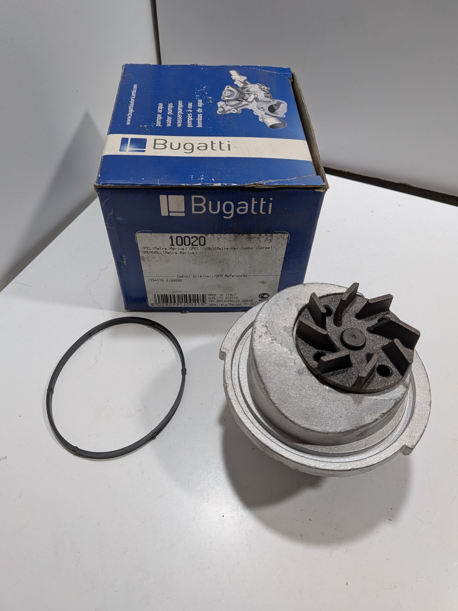 Pompe à eau Opel Astra G 1.6 Vectra B 1.6i Meriva A 1.6 Neuf Bugatti Arrivages Auto Pieces