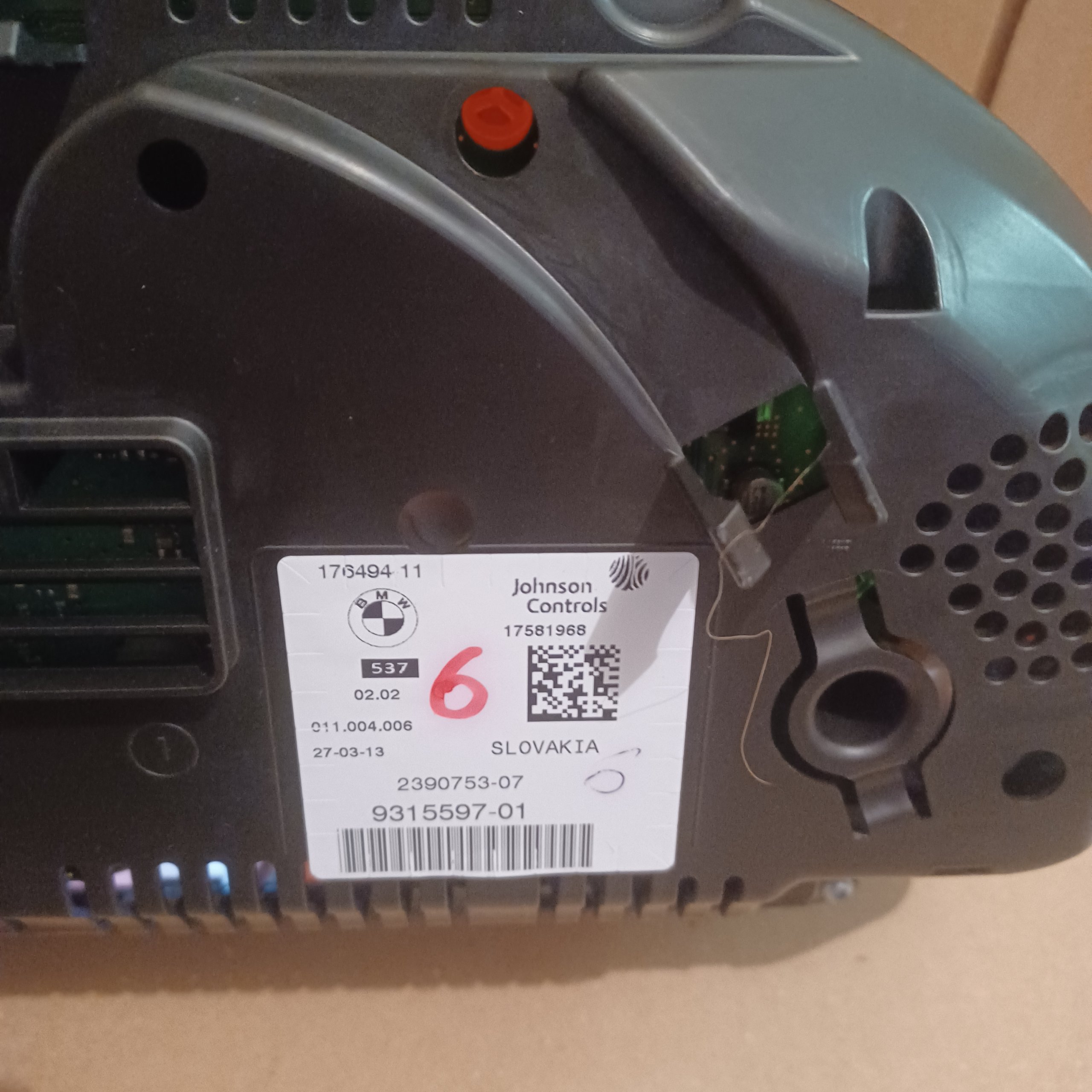 Compteur Origine BMW johnson Controls 176494-11 17581968 2390753-07 9315597-01 Arrivages Auto Pieces