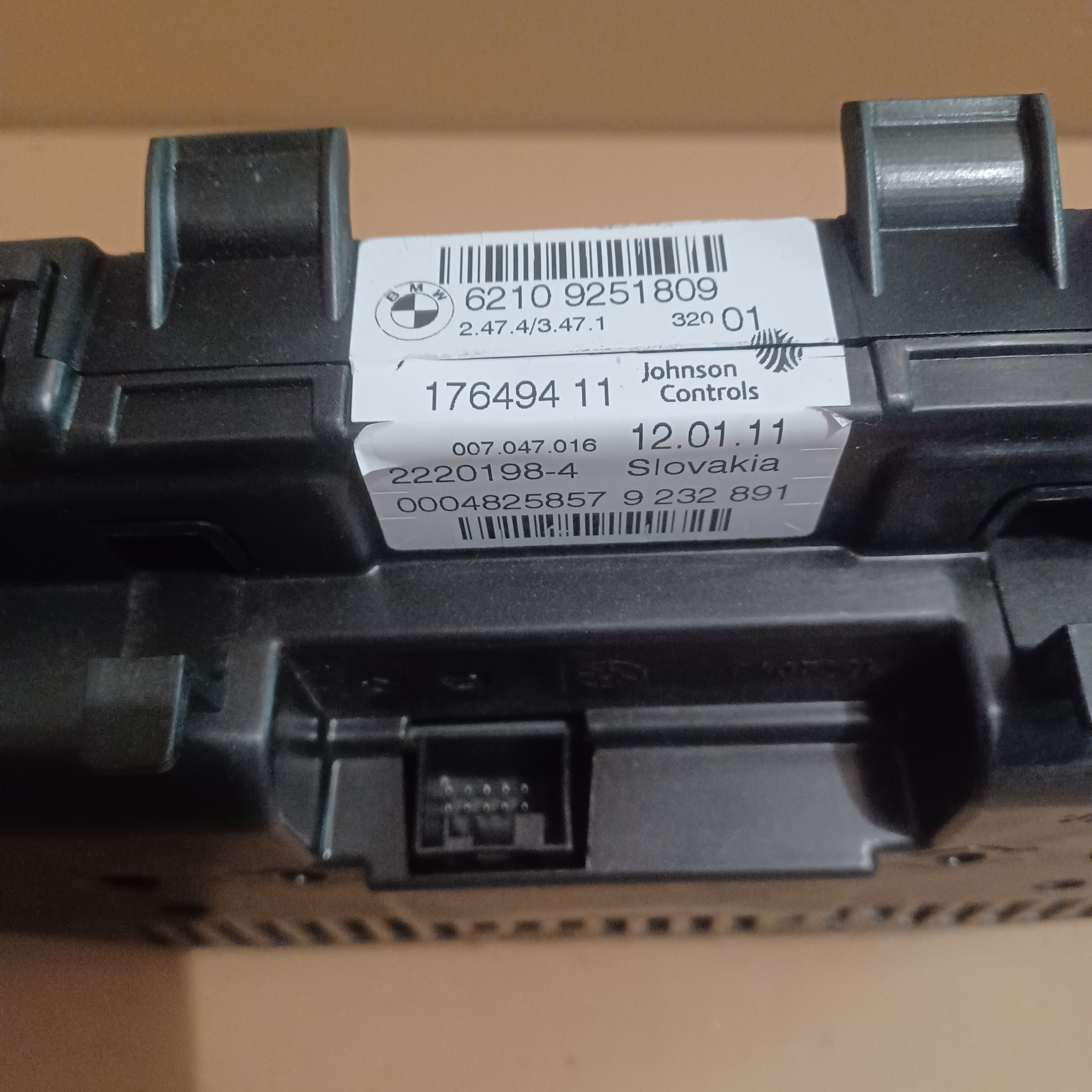 Compteur Origine BMW Johnson Controls 62109251809 176494-11 2220198-4 9232891 Arrivages Auto Pieces