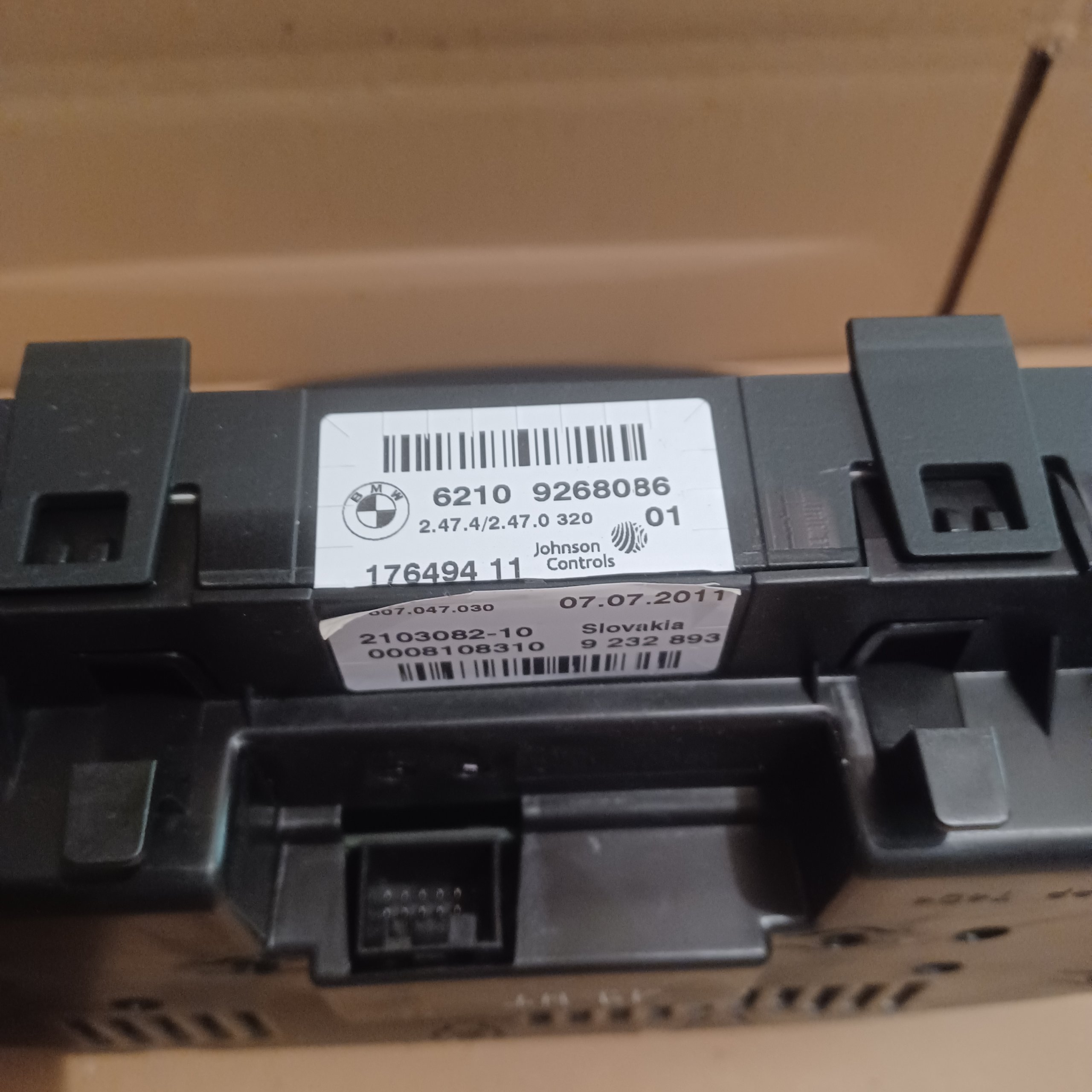Compteur Origine BMW Johnson Controls 62109268086 176494-11 2103082-10 9232893 Arrivages Auto Pieces