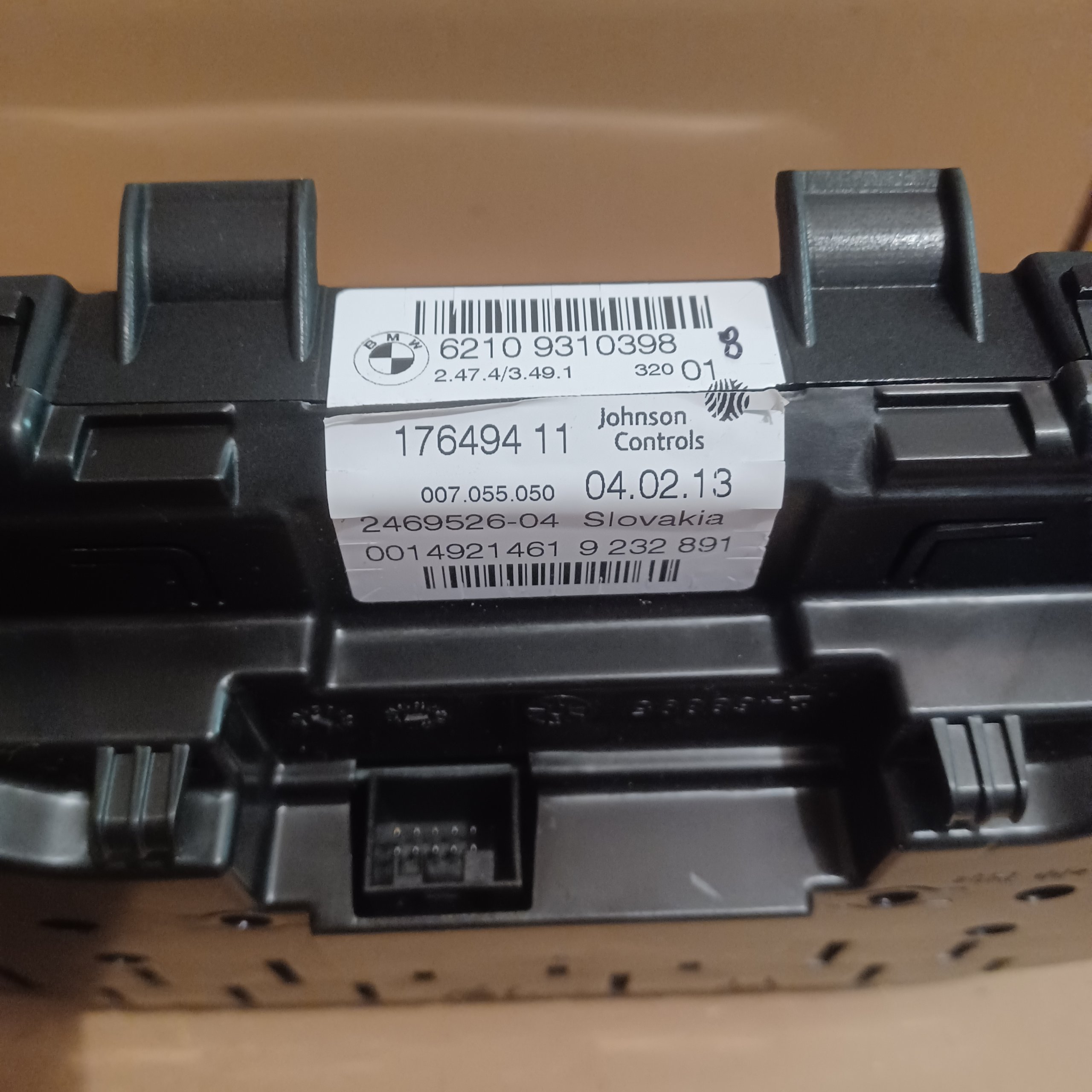 Compteur Origine BMW Johnson Controls 62109310398 176494-11 2469526-04 9232891 Arrivages Auto Pieces