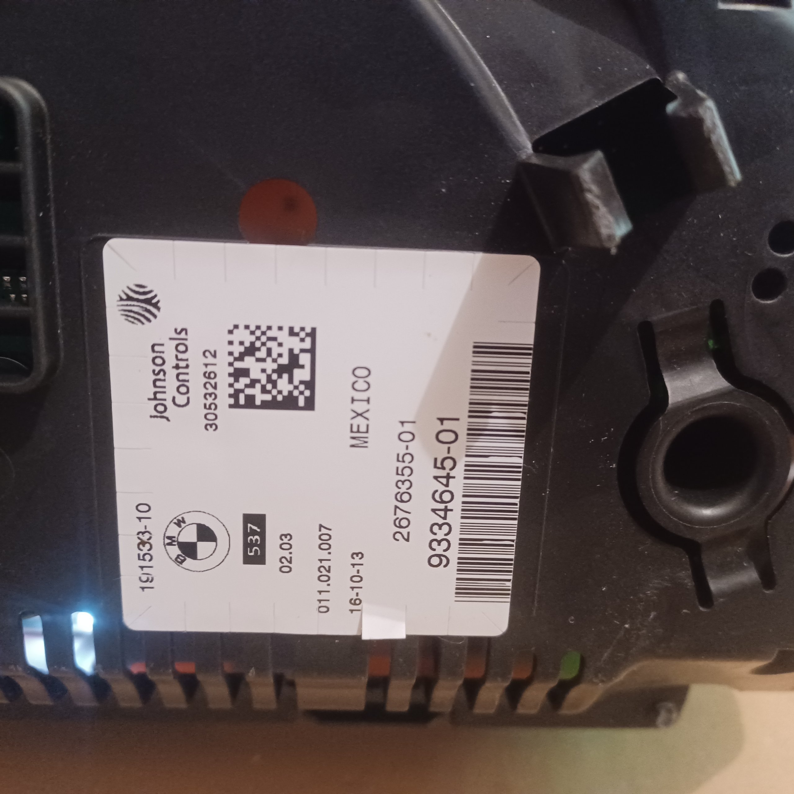 Compteur Origine BMW Johnson Controls 191533-10 30532612 2676355-01 9334645-01 Arrivages Auto Pieces