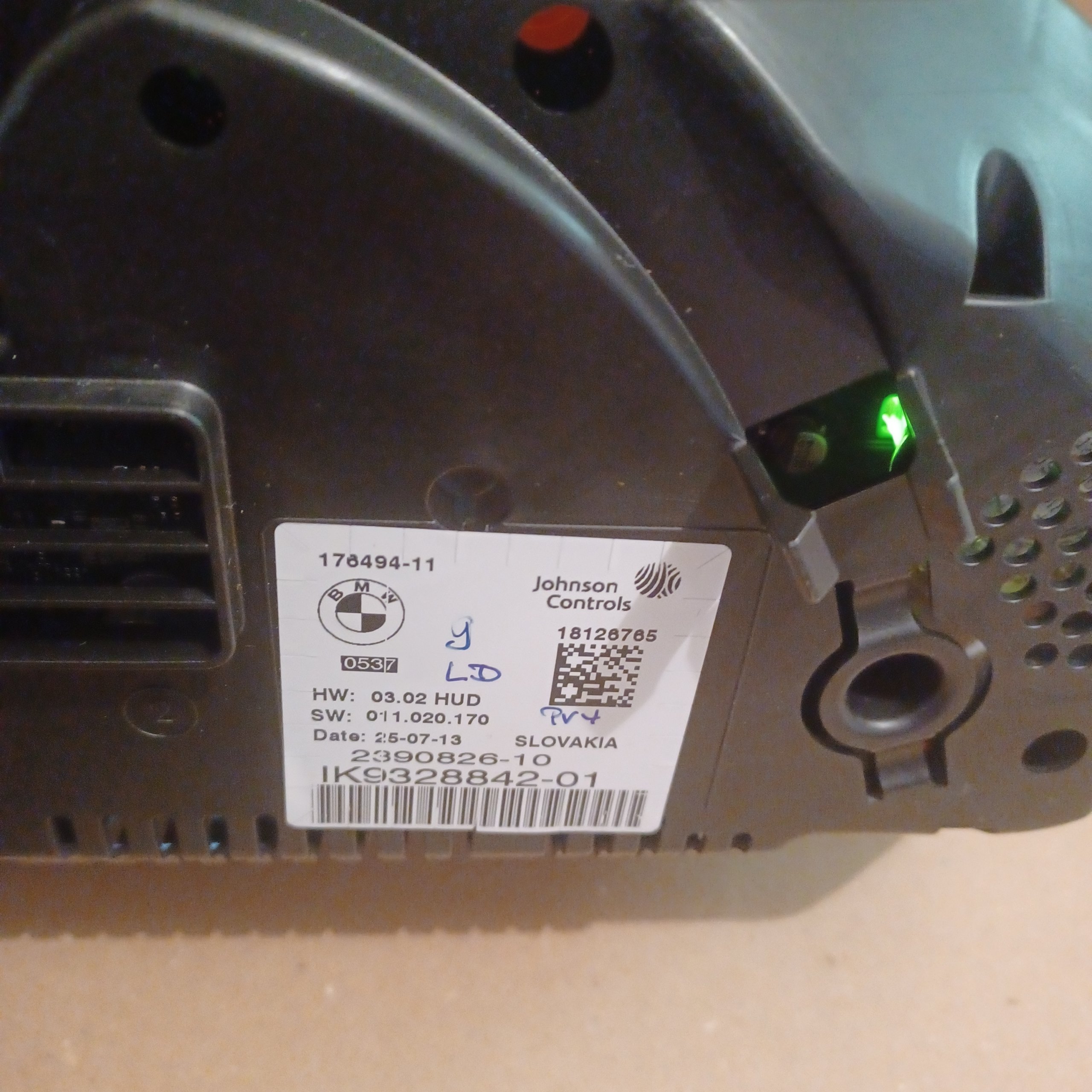 Compteur Origine BMW Johnson Controls 176494-11 18126765 2390826-10 IK9328842-01 Arrivages Auto Pieces