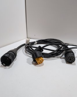 Cable Feux Hella EasyConn 1×7 jaune 2×15 noir 8KA 340 856-29 poids lourd Arrivages Auto Pieces