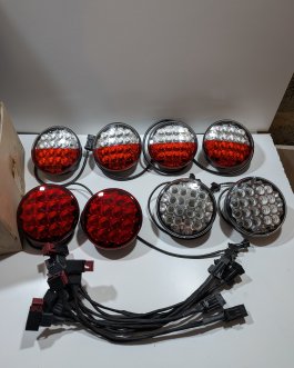 Lot de feux Led 24v Hella x4 multifonctions x2 recul x2 antibrouillard Poids lourd Semi remorque en saillie Arrivages Auto Pieces