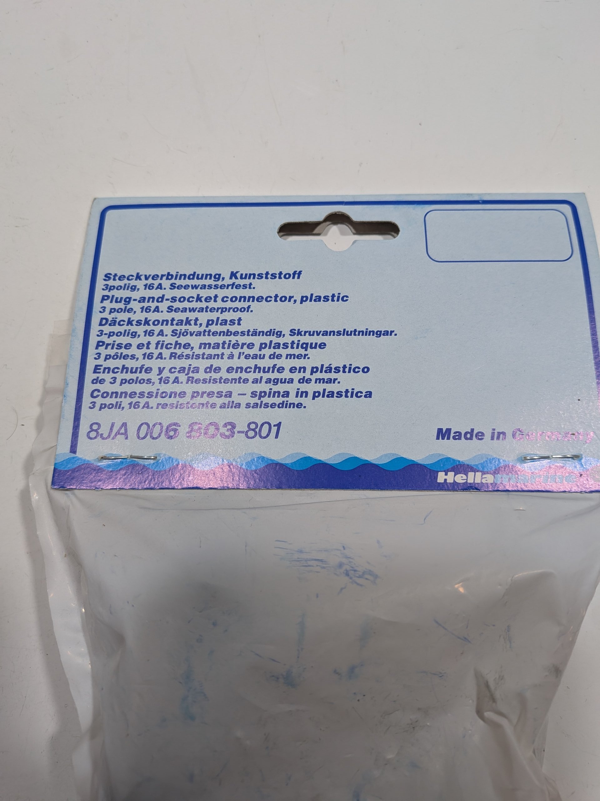 Kit de connecteurs de câbles Hella Marine 3 pin 16A Arrivages Auto Pieces